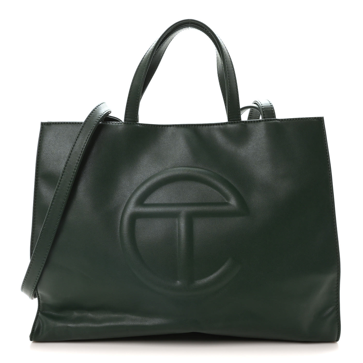 セール中！送料関税込み Telfar Shopping Bag Medium Dark Olive Telfar - MEDIUM DARK OLIVE TOTE Shopping Bag Vegan Leather