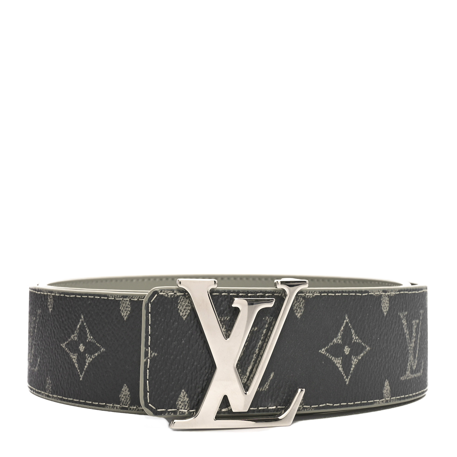 LOUIS VUITTON Monogram Eclipse 40mm LV Initiales Reversible