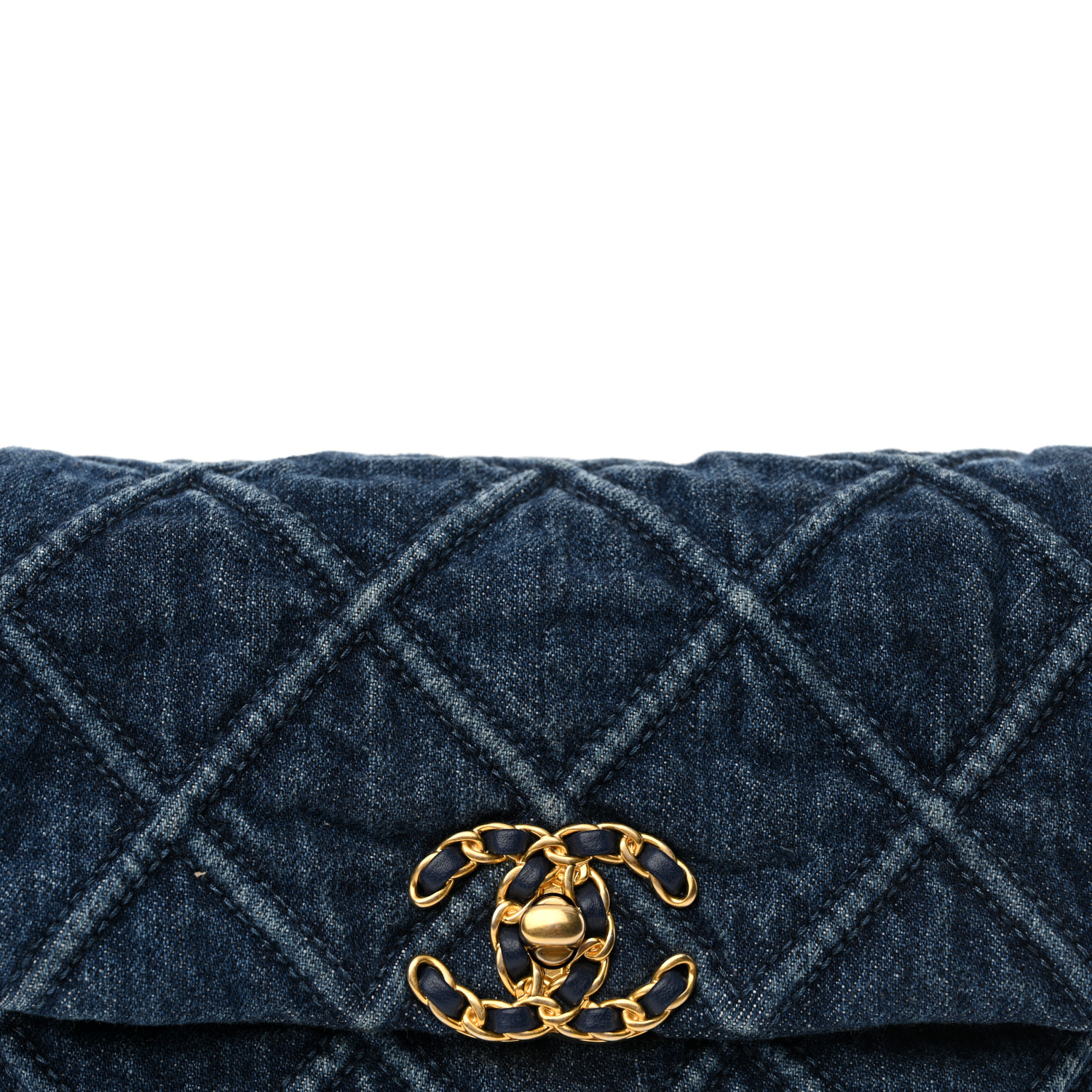 CHANEL150ML daishin CHANEL Denim Quilted Chanel 19 Waist Bag Blue 1684197