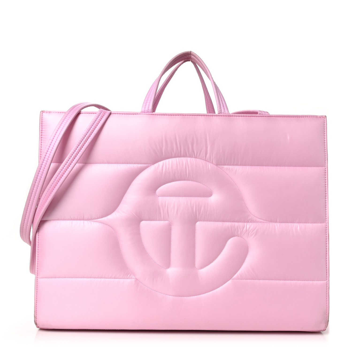 大人気♪【Telfar】テルファー Large Puff Shopper 新色ピンク！ Large Shopping Bag - Bubblegum Patent