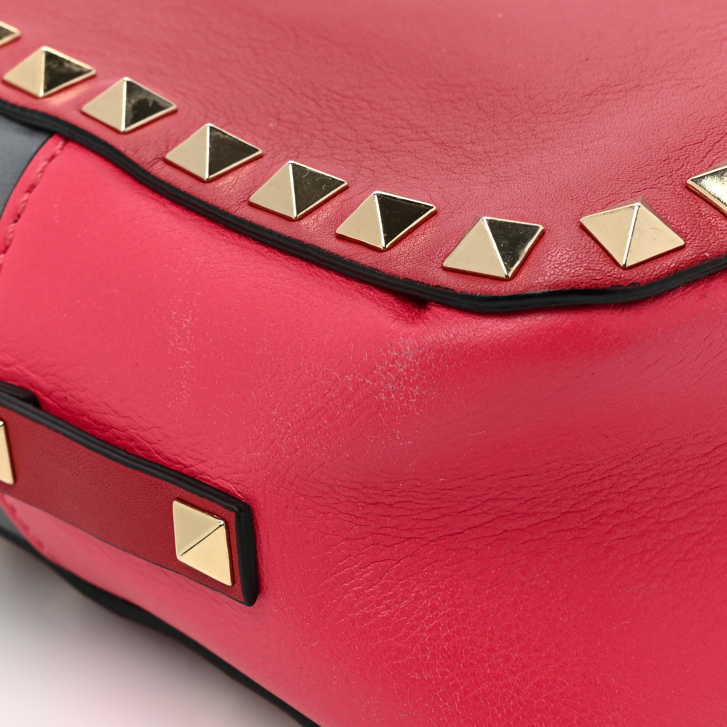 VALENTINO GARAVANI Vitello Colorblock Rockstud Camera