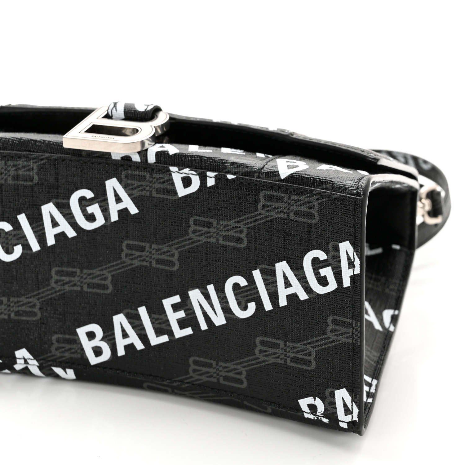 【BALENCIAGA】セール!VILLE トップハンドル BBモノグラム BALENCIAGA Coated Canvas BB Monogram Allover Logo Small