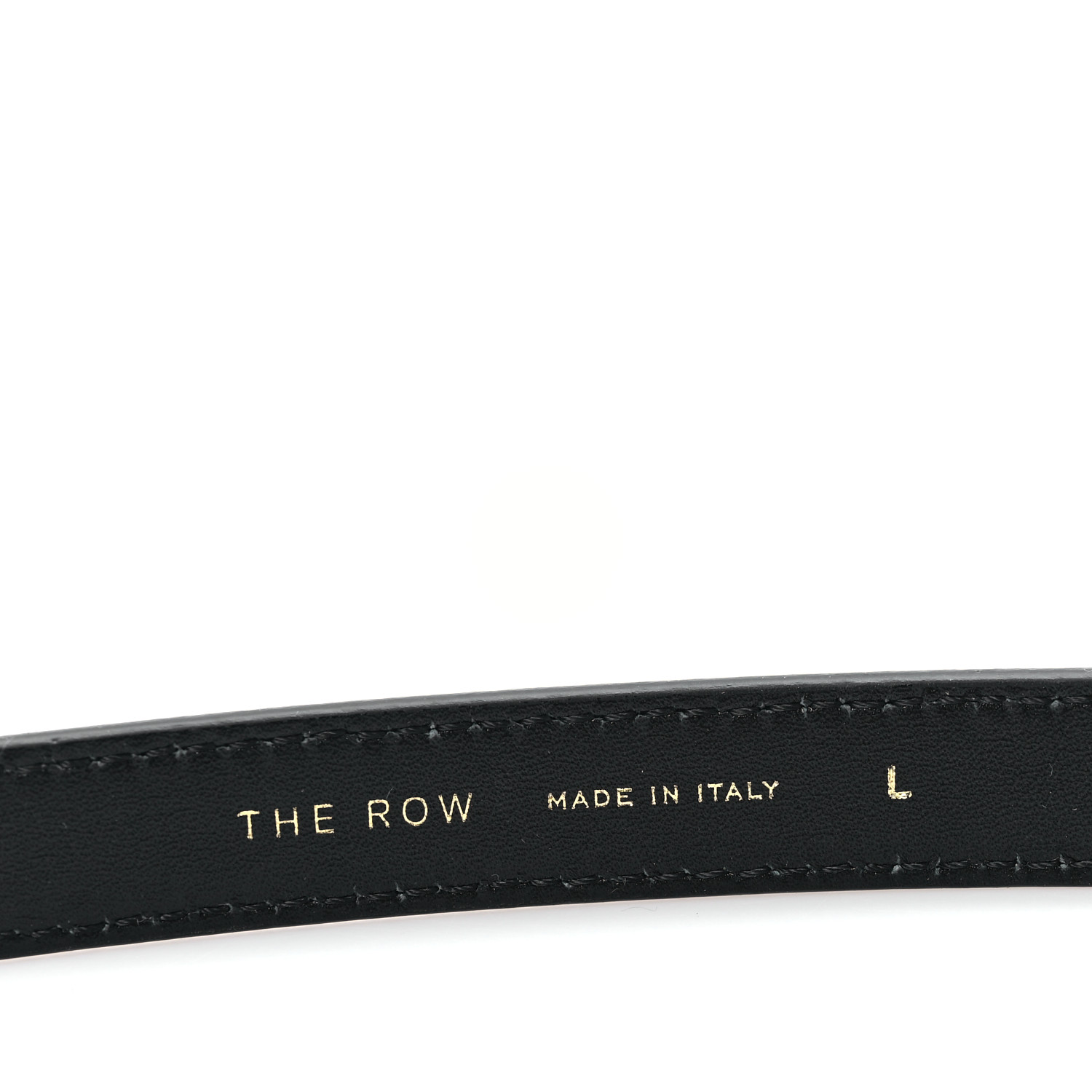 完売必至★THE ROWザ・ロウ Hermine エルミーヌ レザーベルト THE ROW Calfskin Hermine Belt L Black 1686815 | FASHIONPHILE