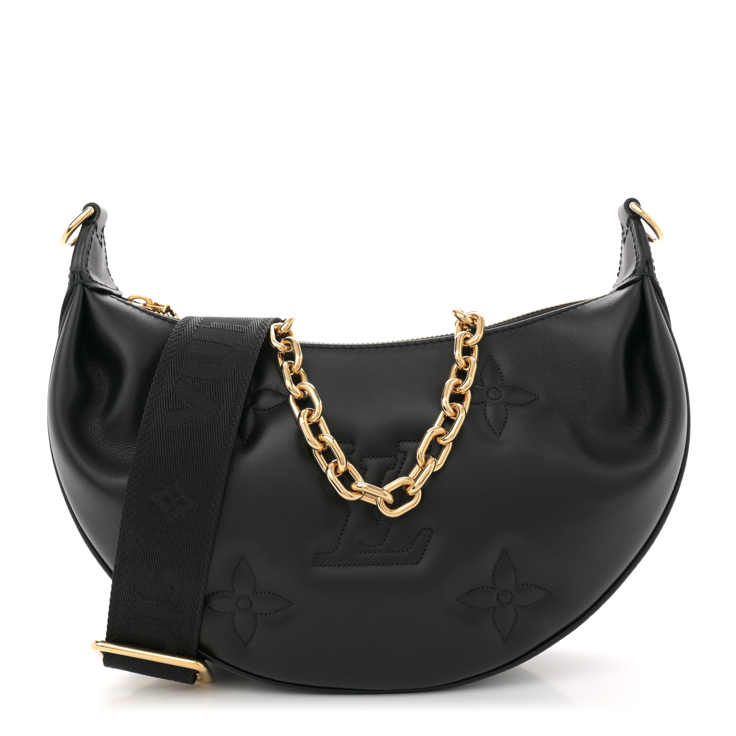 LOUIS VUITTON Calfskin Bubblegram Over The Moon Black