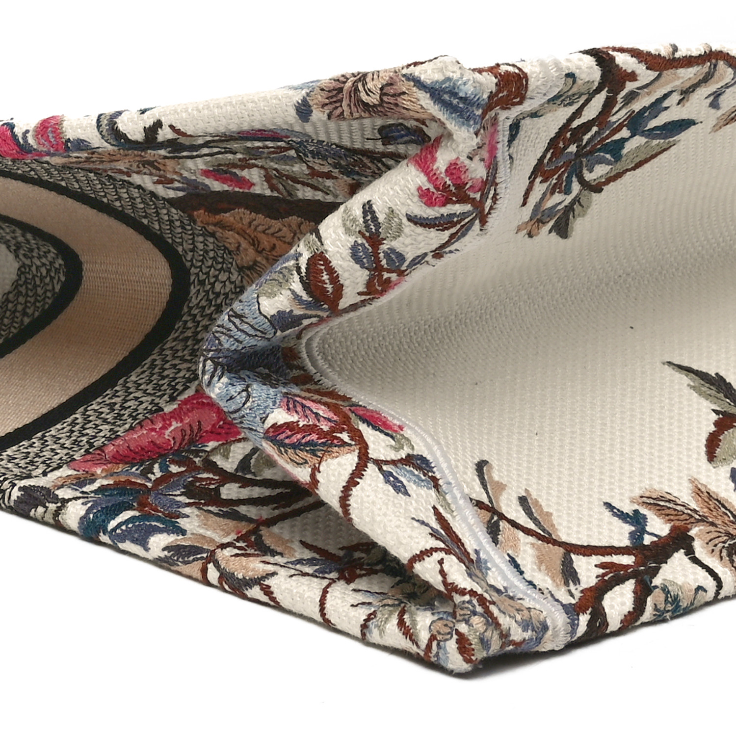 CHRISTIAN DIOR Canvas Embroidered Large Jardin D'Hiver Book