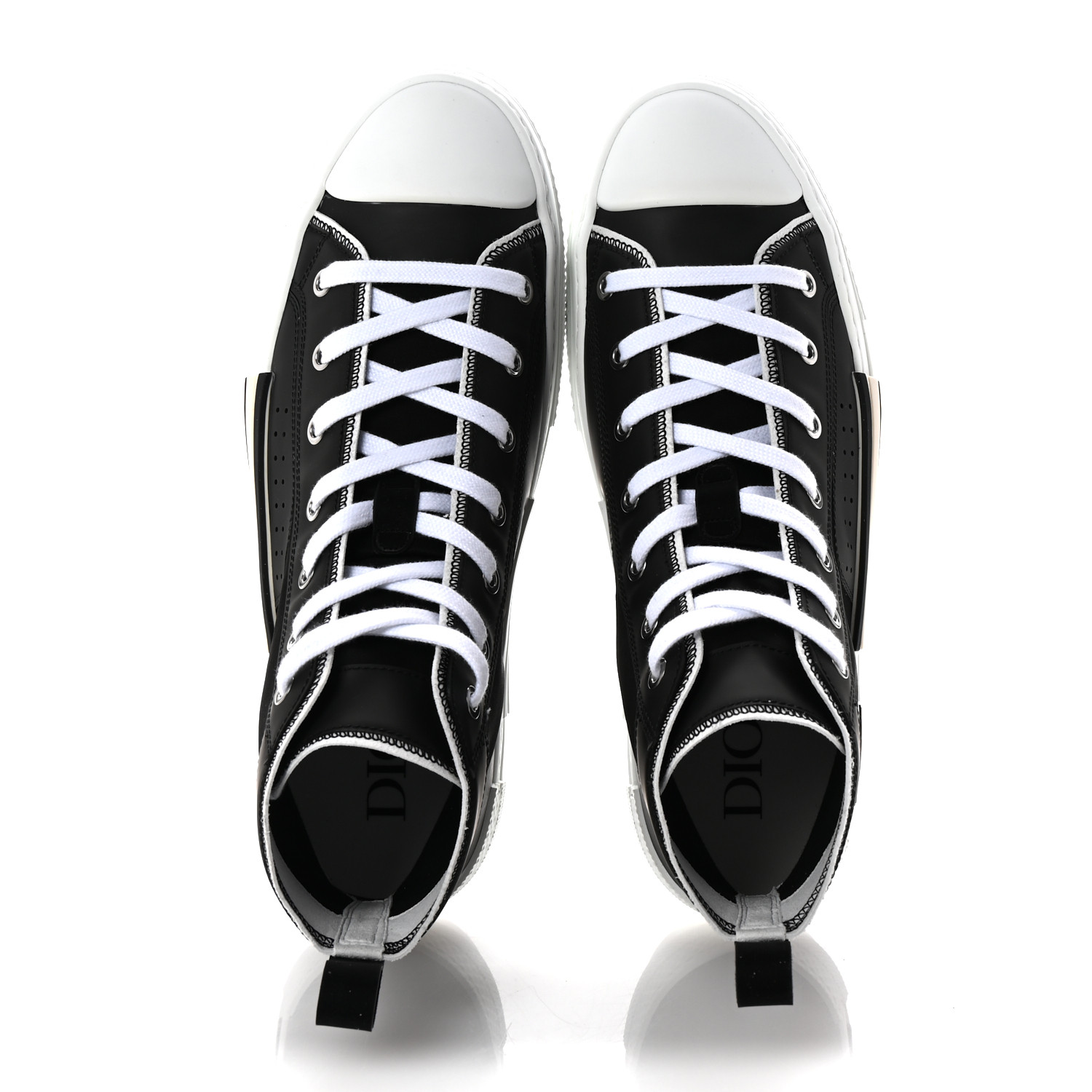 CHRISTIAN DIOR Nylon Calfskin Mens B23 High Top Sneakers 42