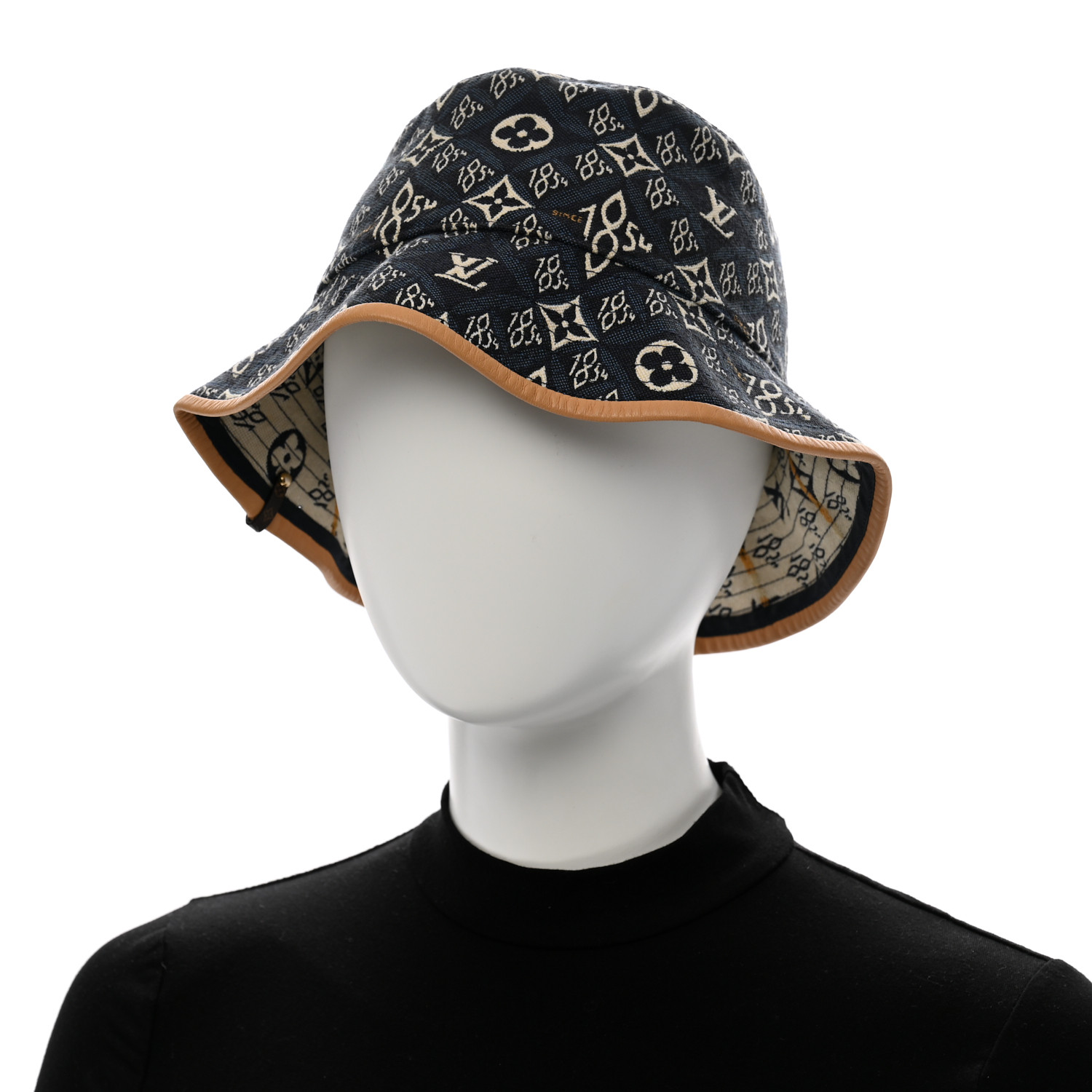 LOUIS VUITTON Jacquard Since 1854 Bucket Hat M Blue 1687062
