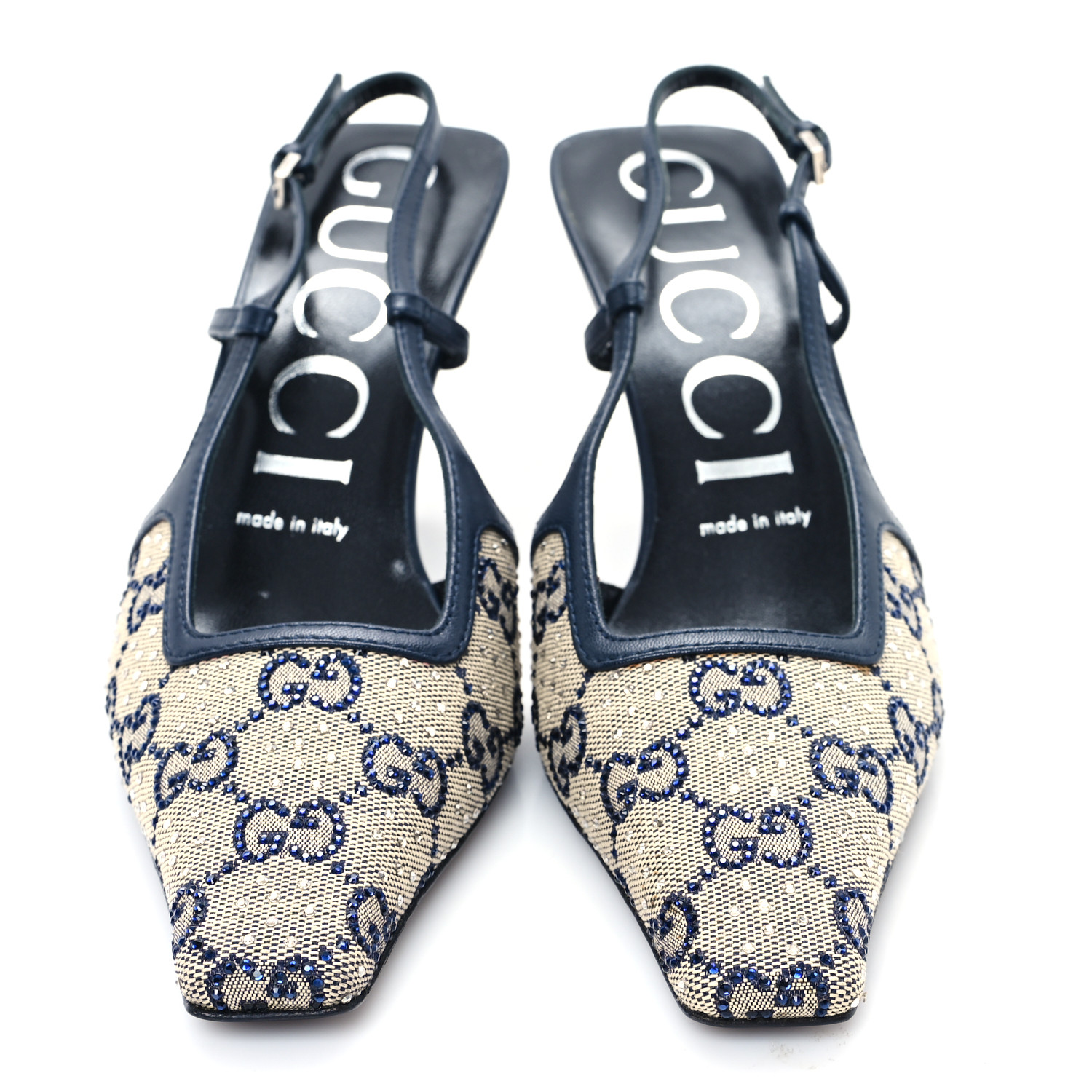 GUCCI モノグラム　スタッズ　ミュール　35サイズ GUCCI モノグラム スタッズ ミュール 35サイズ