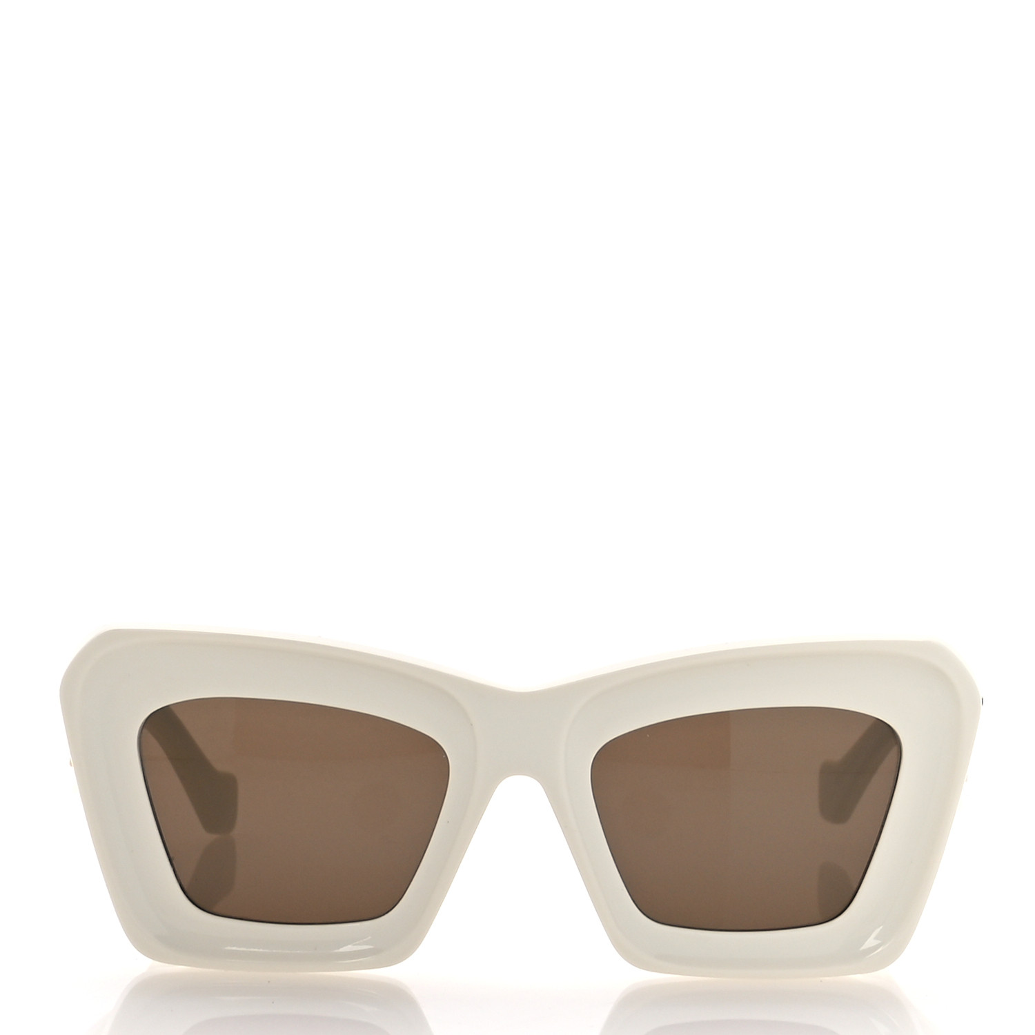 LOEWE Acetate Anagram Cat Eye Sunglasses LW401451 White
