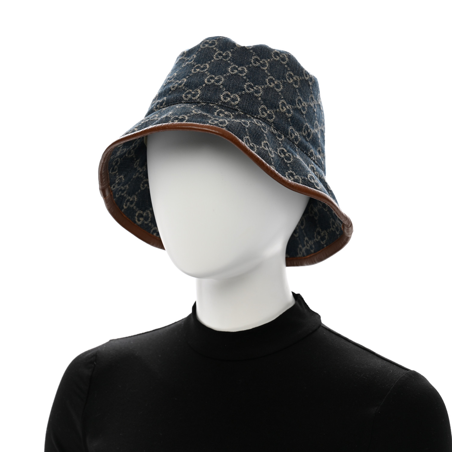 GUCCI☆Denim Gg Fedora Hat Blue Denim hat with GG pattern Gucci - Vitkac Italy