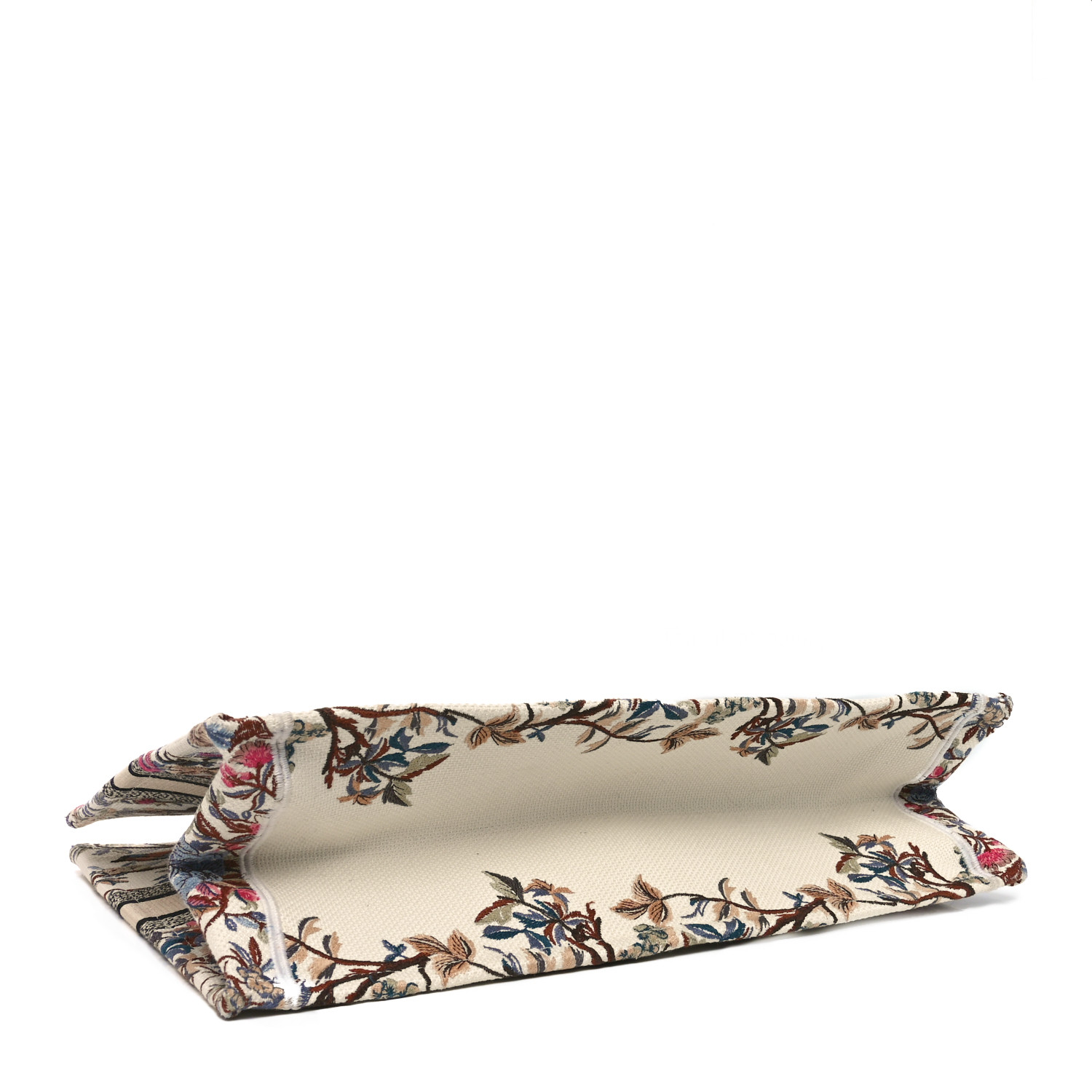 CHRISTIAN DIOR Canvas Embroidered Large Jardin D'Hiver Book