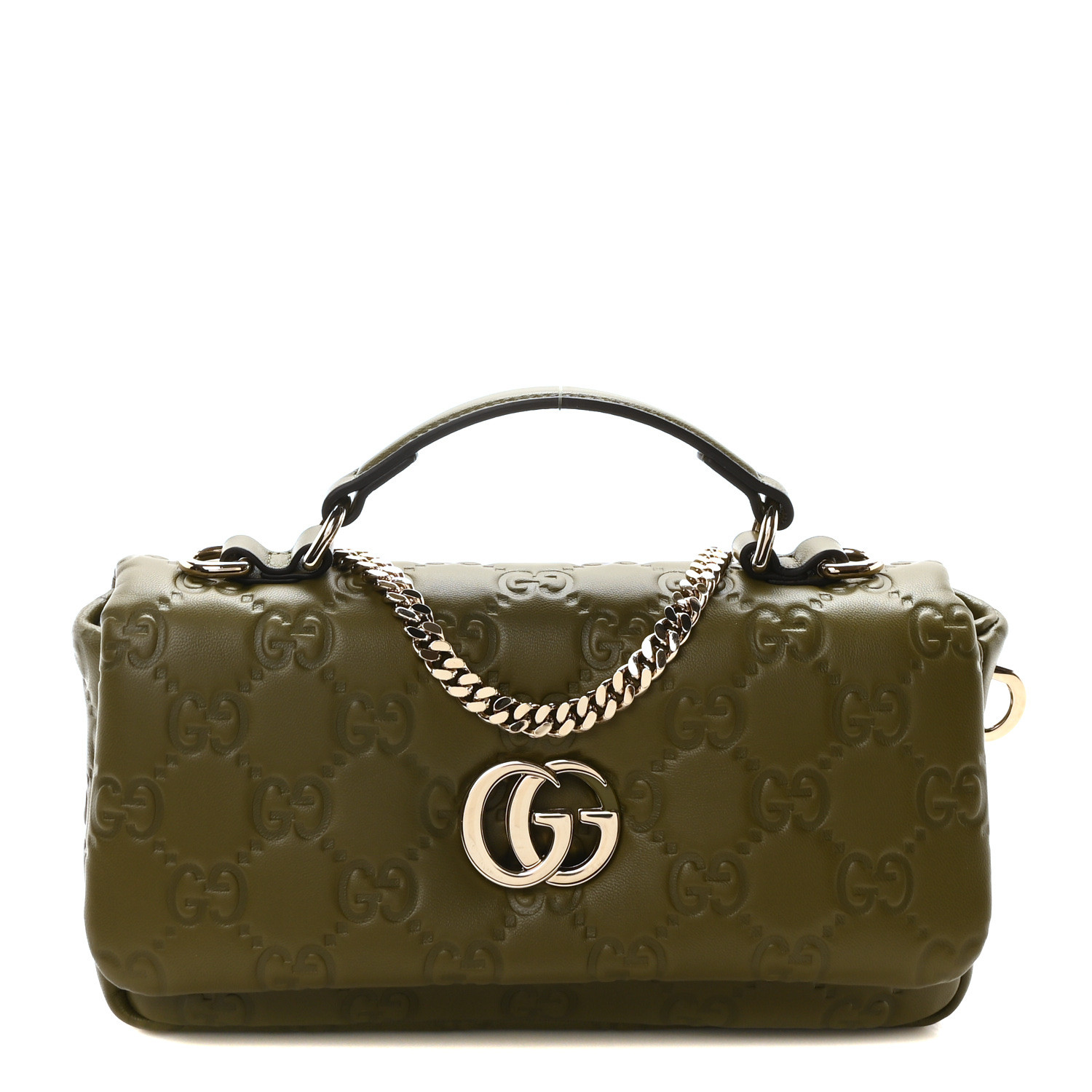 関税込★VIP価格【GUCCI】GGミラノ ベルト GUCCI Lambskin Embossed Mini GG Milano Top Handle Shoulder