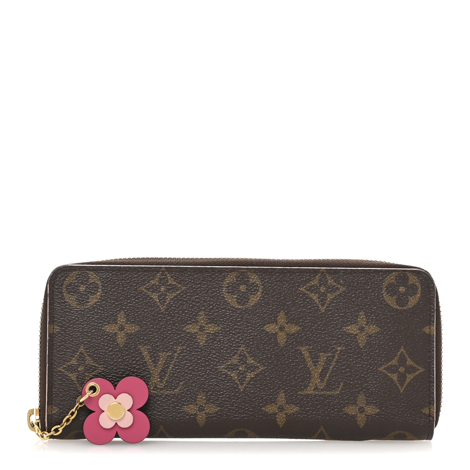 Louis VuittonアンプラントPORTEFEUILLE CLEMENCE Clemence Wallet in Monogram, Colored Leather Zip | LOUIS