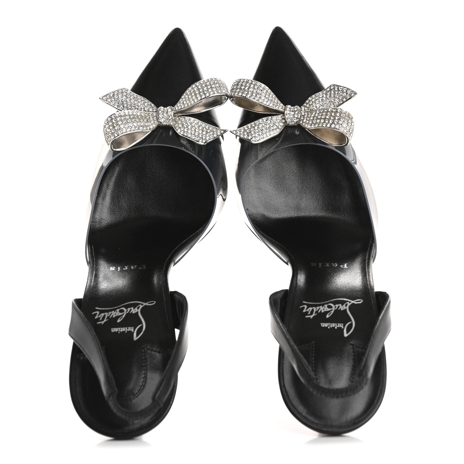 Christian Louboutin ブラック レザー　リボン　23.5センチ Miss Z - 80 mm Pumps - Patent calf leather - Black - Women