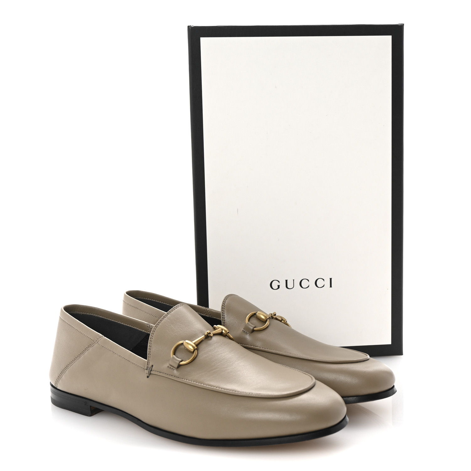 グッチ　ブリクストン　size7.5 Gucci Brixton Leather Horsebit Loafers | Neiman Marcus