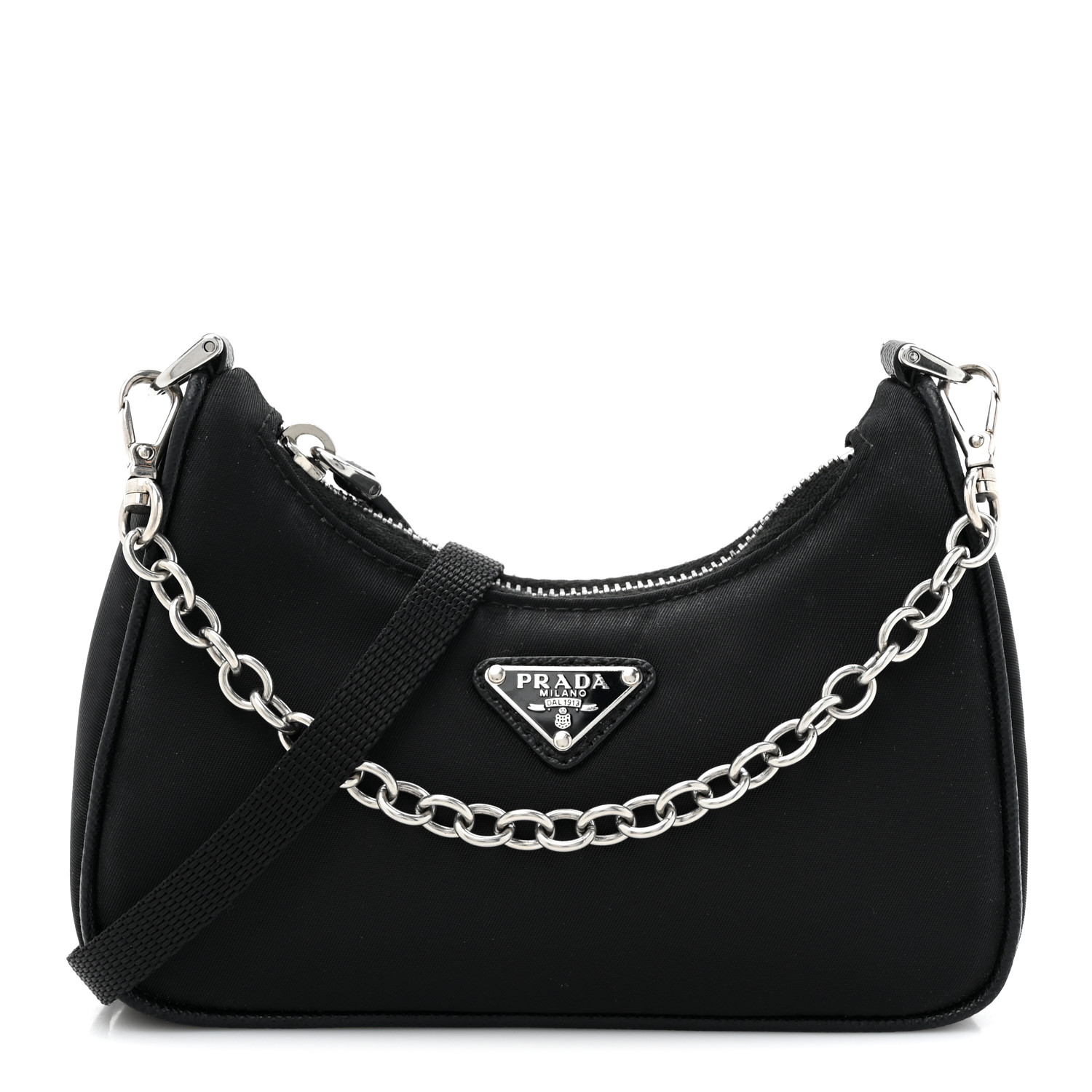 バッグ・カバンその他 Prada Mini Prada Re-Edition 2000 in black Re-Nylon Black Re-nylon Prada Re-edition 2000 Mini-bag | PRADA