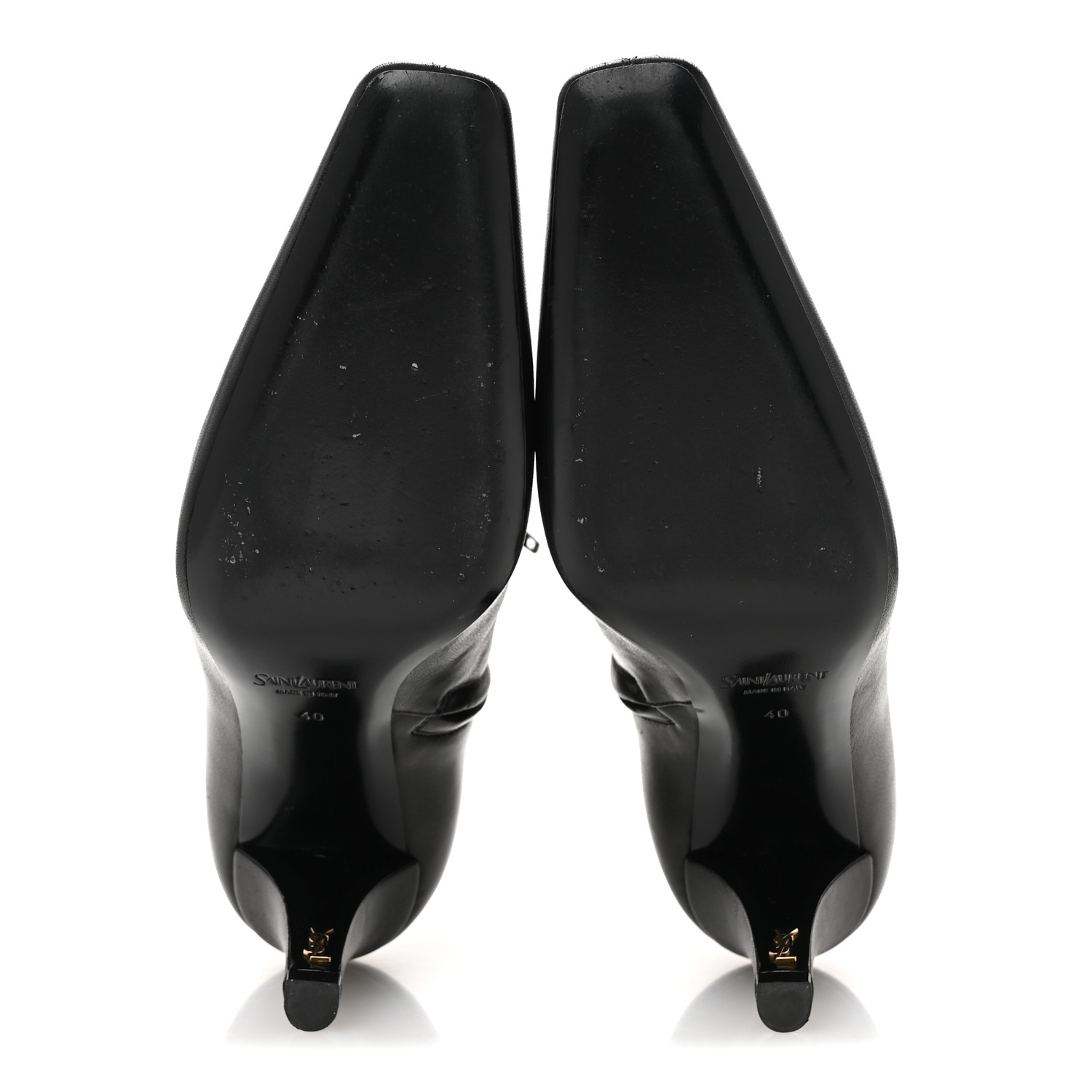 【Saint Laurent】JILL 75 SAN◆825270AAESW Saint Laurent Jill Calfskin Ankle Booties | Neiman Marcus