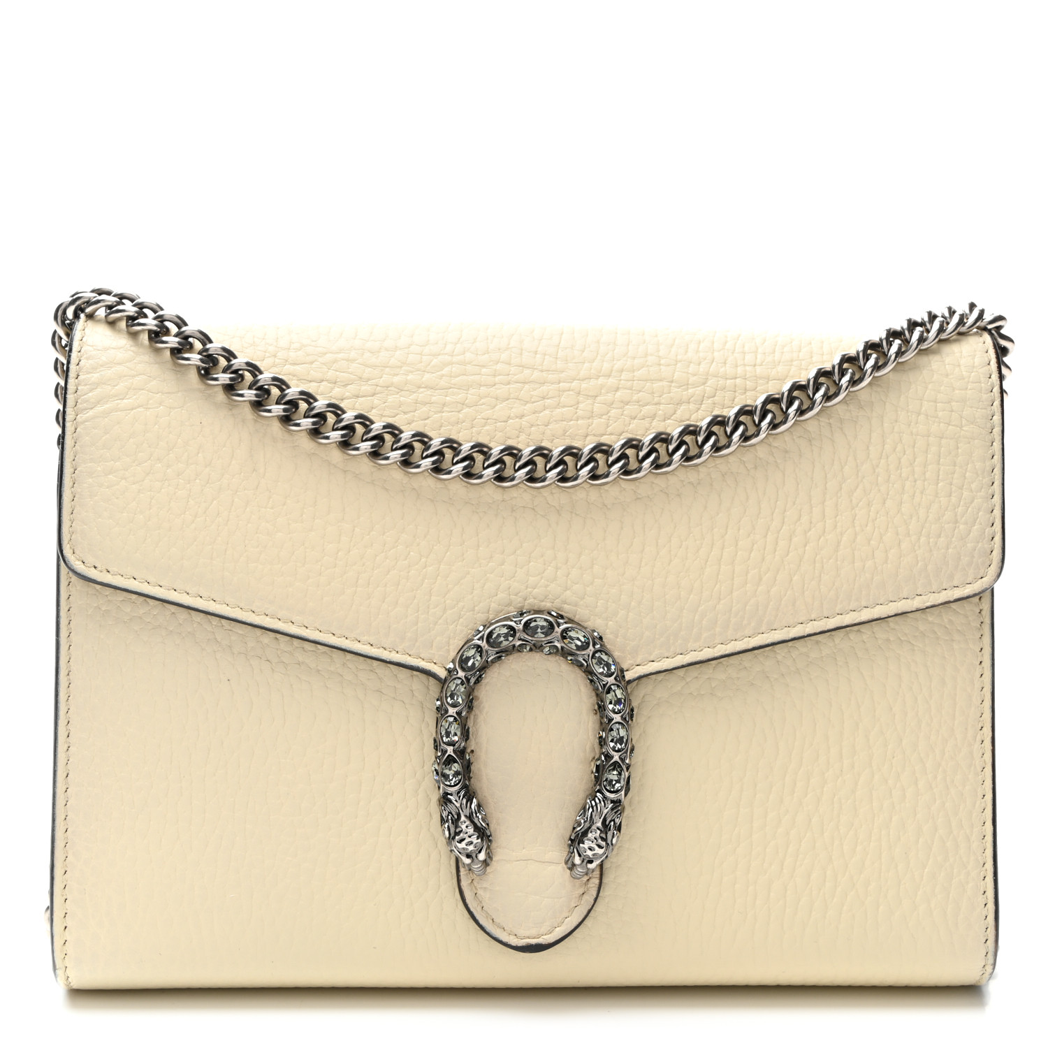 長財布 DIONYSUS CHAIN WALLET Dionysus wallet on chain in beige and ebony | GUCCI® US