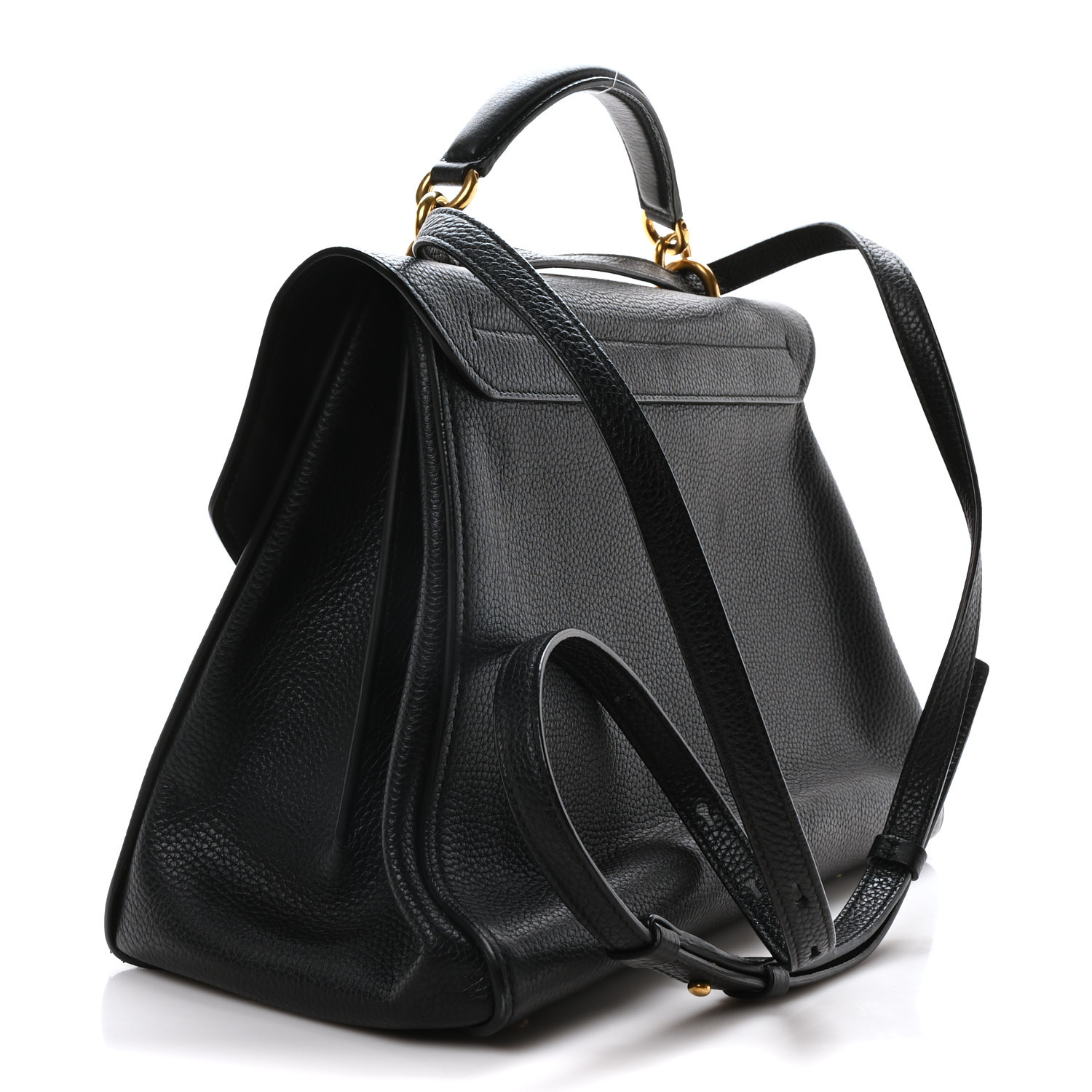 ハンドバッグ SALVATORE FERRAGAMO BLACK LEATHER MARGOT HANDBAG 0400012661620_NERO?wid=600&hei