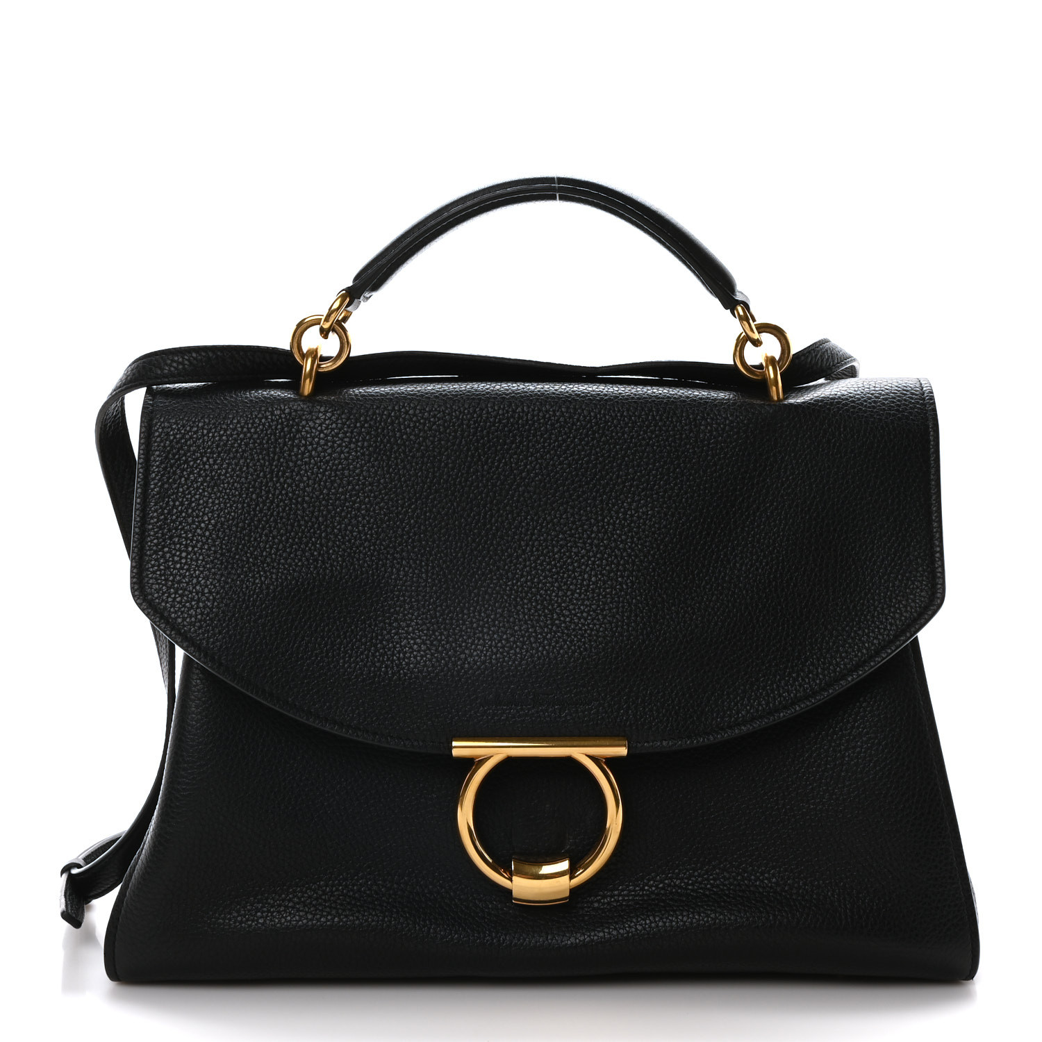 Ferragamo(正規品/関税送料込み) MARGOT Tote/shoulder bag Margot Gancini Embossed Top-Handle Bag One Size