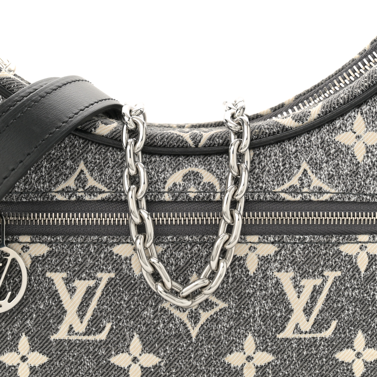 LOUIS VUITTONモノグラム LOUIS VUITTON Monogram Jacquard Denim Loop Bleu 1688673