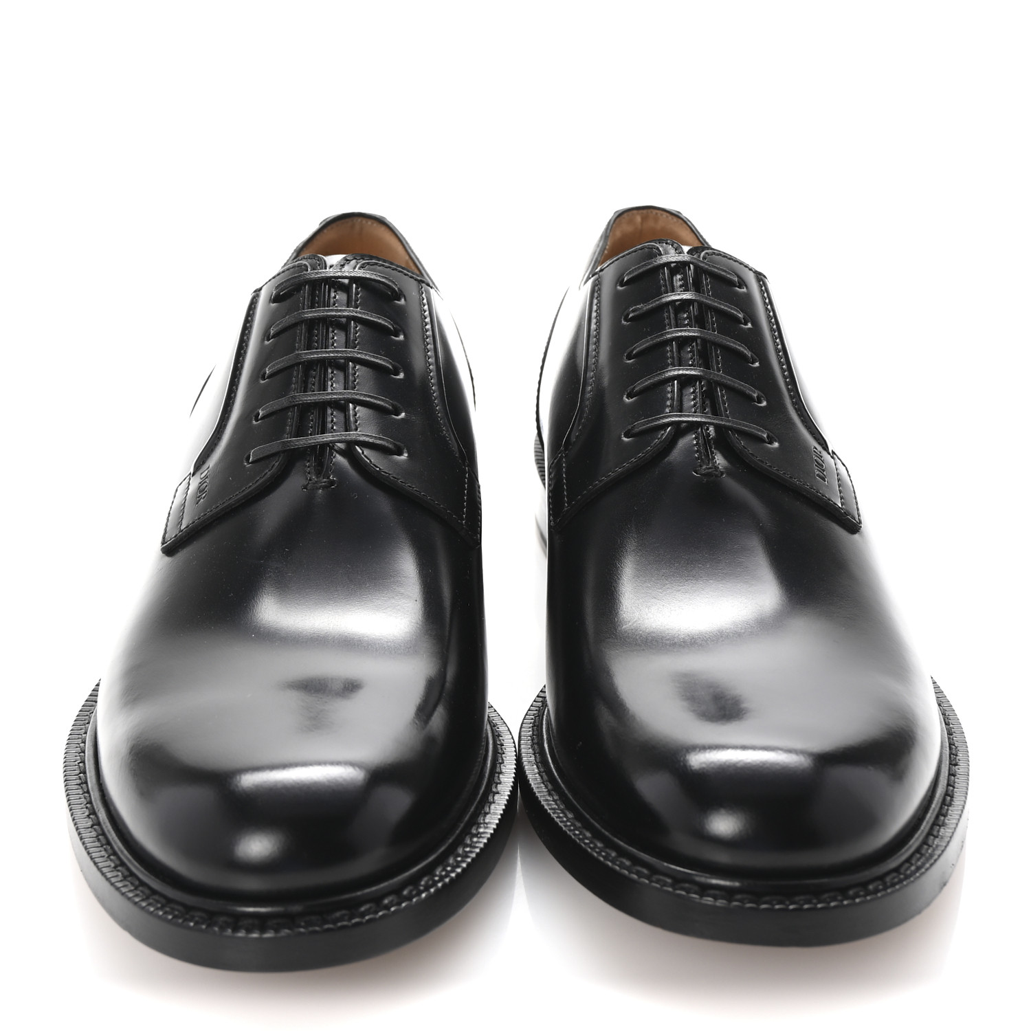 フラメンコ CHRISTIANDIOR Dior Combat Derby Shoe Black Polished Calfskin and Black