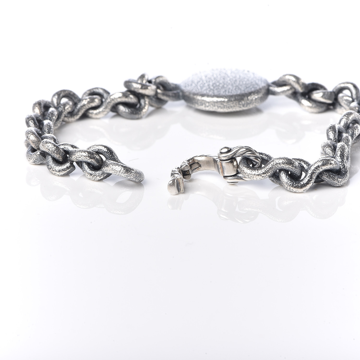 DAVID YURMAN Sterling Silver Petrvs Lion Link Bracelet