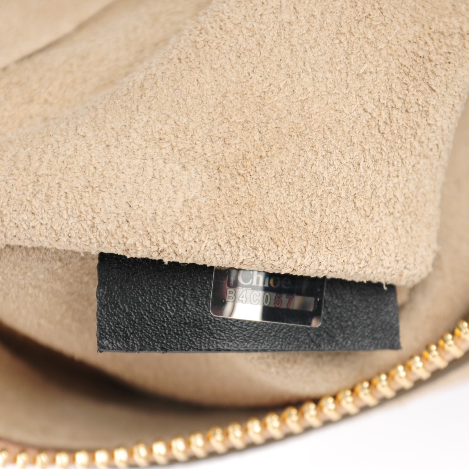 CHLOE Suede Patchwork Medium Faye Shoulder Bag Desert Beige