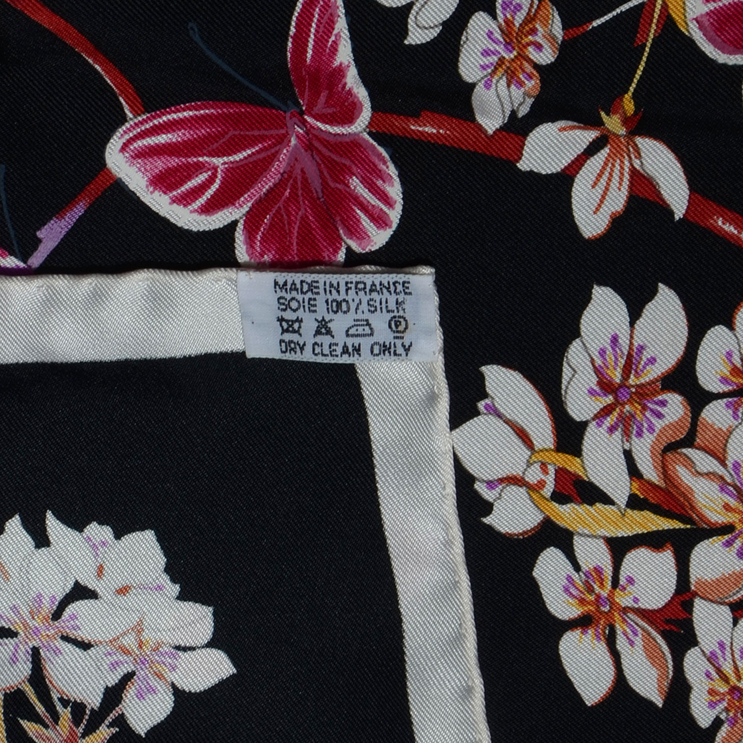 HERMES Silk Vol Amoureux des Azures Scarf 90 69526