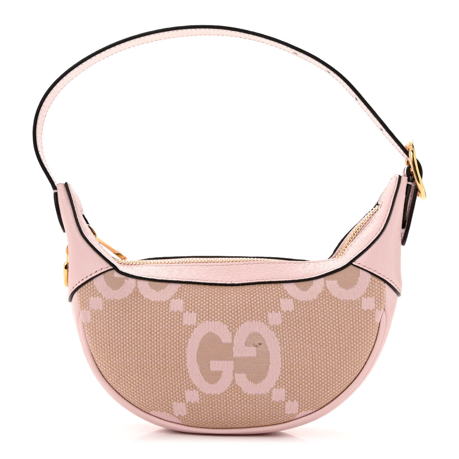 【GUCCI 】GG Ophidia Studded Half Moon Shoulder Bag PINK MIX Gucci GG Half Moon Mini Bag Full Review & What Fits! - YouTube