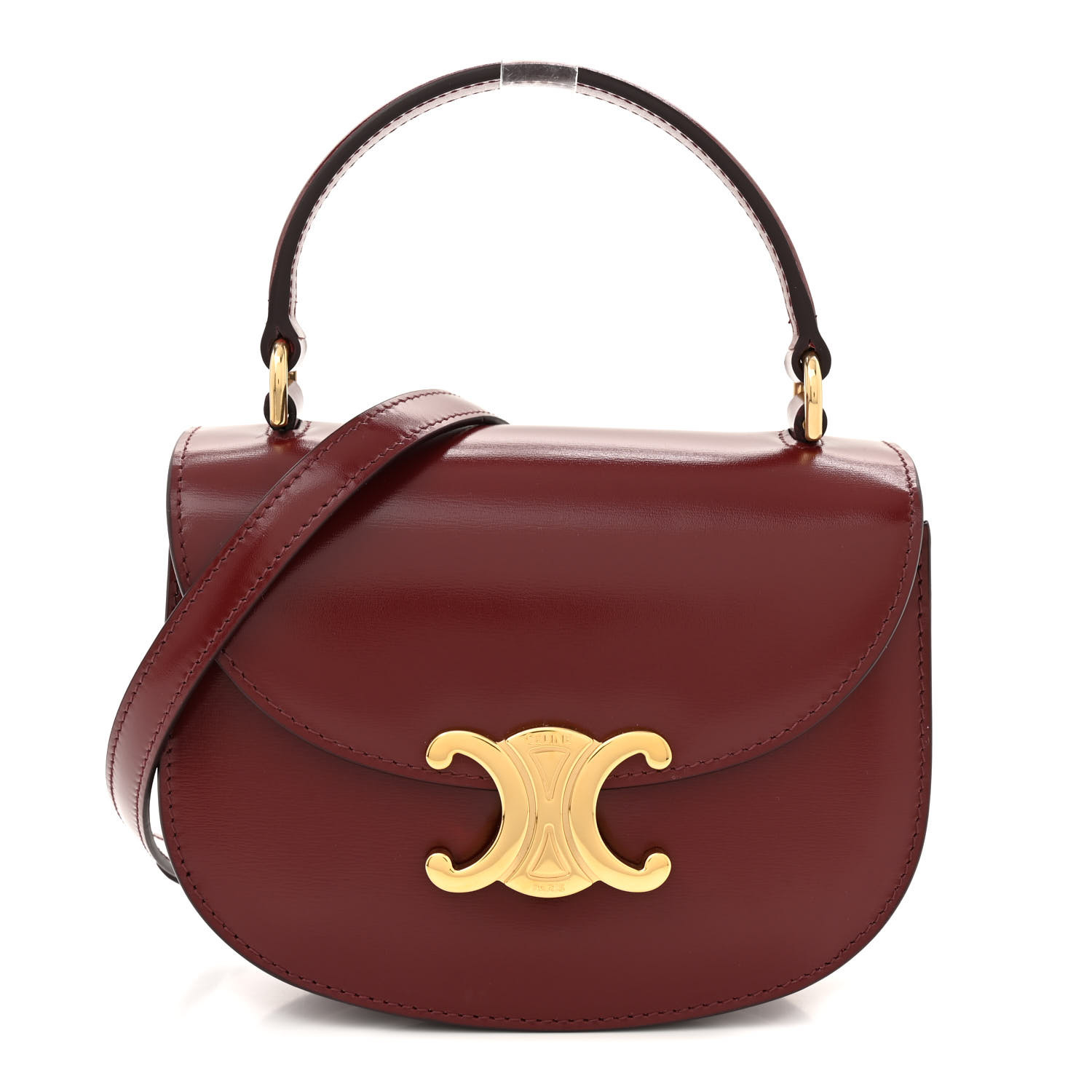 【限定数量】 Celine Mini Besace Clea in Shiny Calfskin Petal MINI BESACE CLEA in SHINY CALFSKIN - PETAL | CELINE