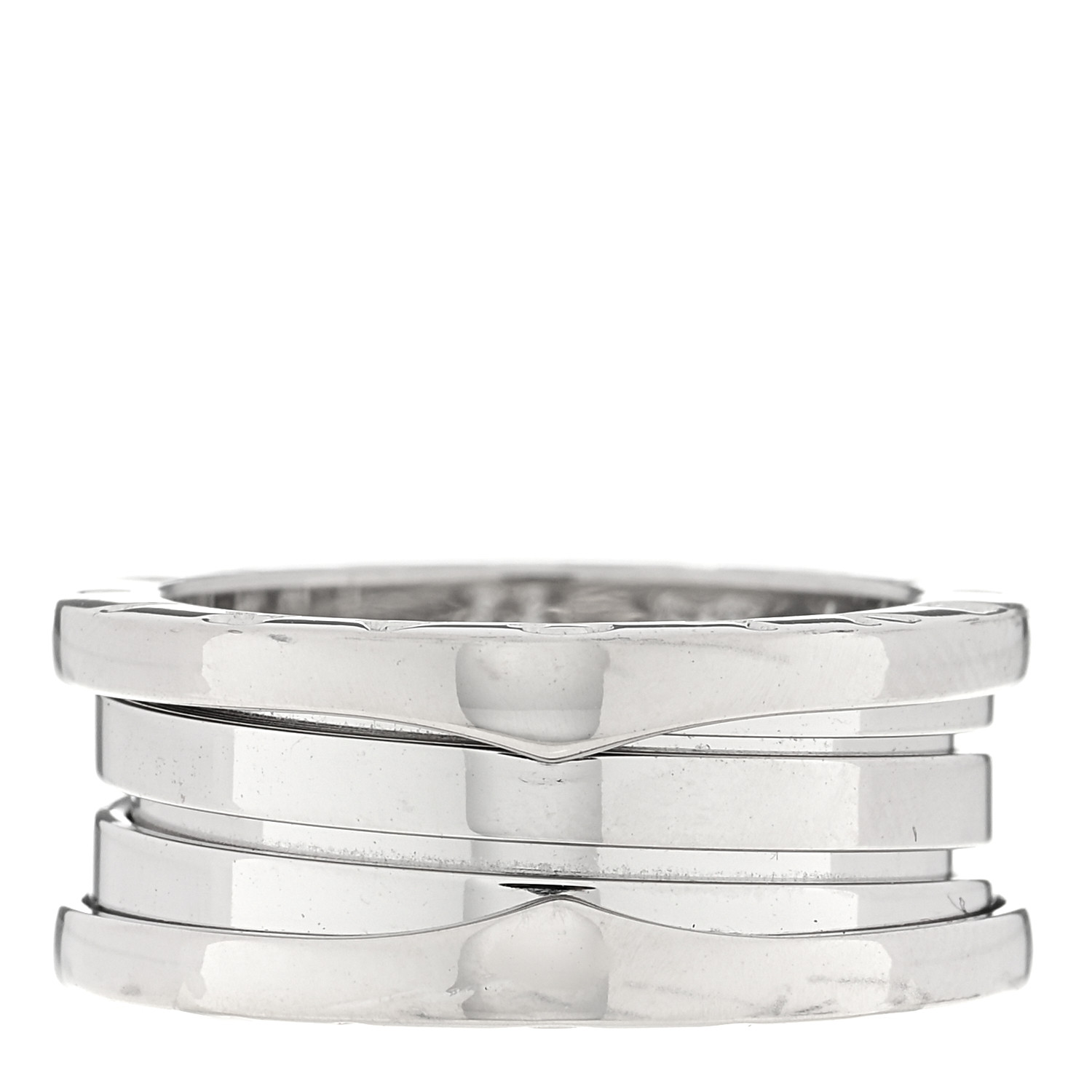 BULGARI 18K Rose Gold B.Zero1 Three-Band Ring 52 1022693