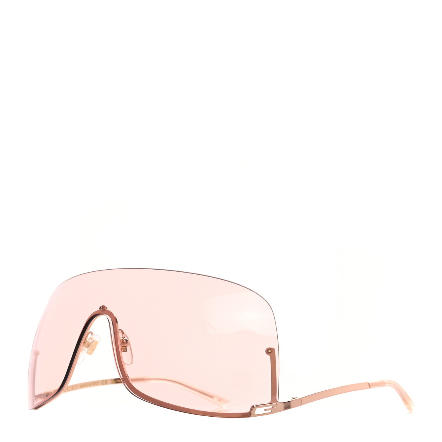GUCCI Metal Mask Shaped Frame Sunglasses GG1560S Pink