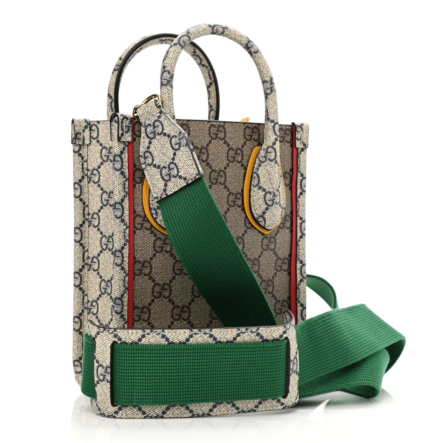 GUCCI GG Supreme Monogram Exquisite Mini Vertical Tote Beige