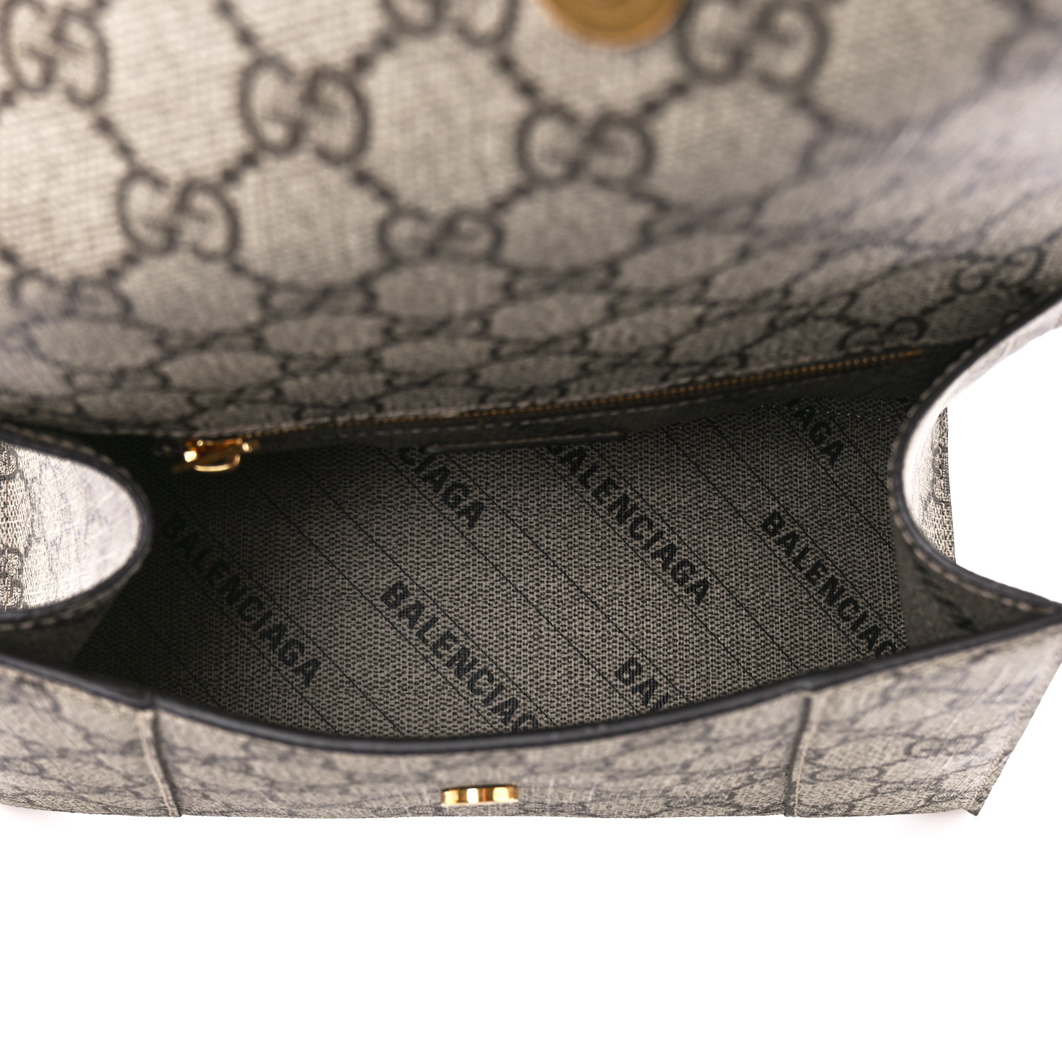 BALENCIAGA X GUCCI GG Supreme Monogram Small Hourglass Top