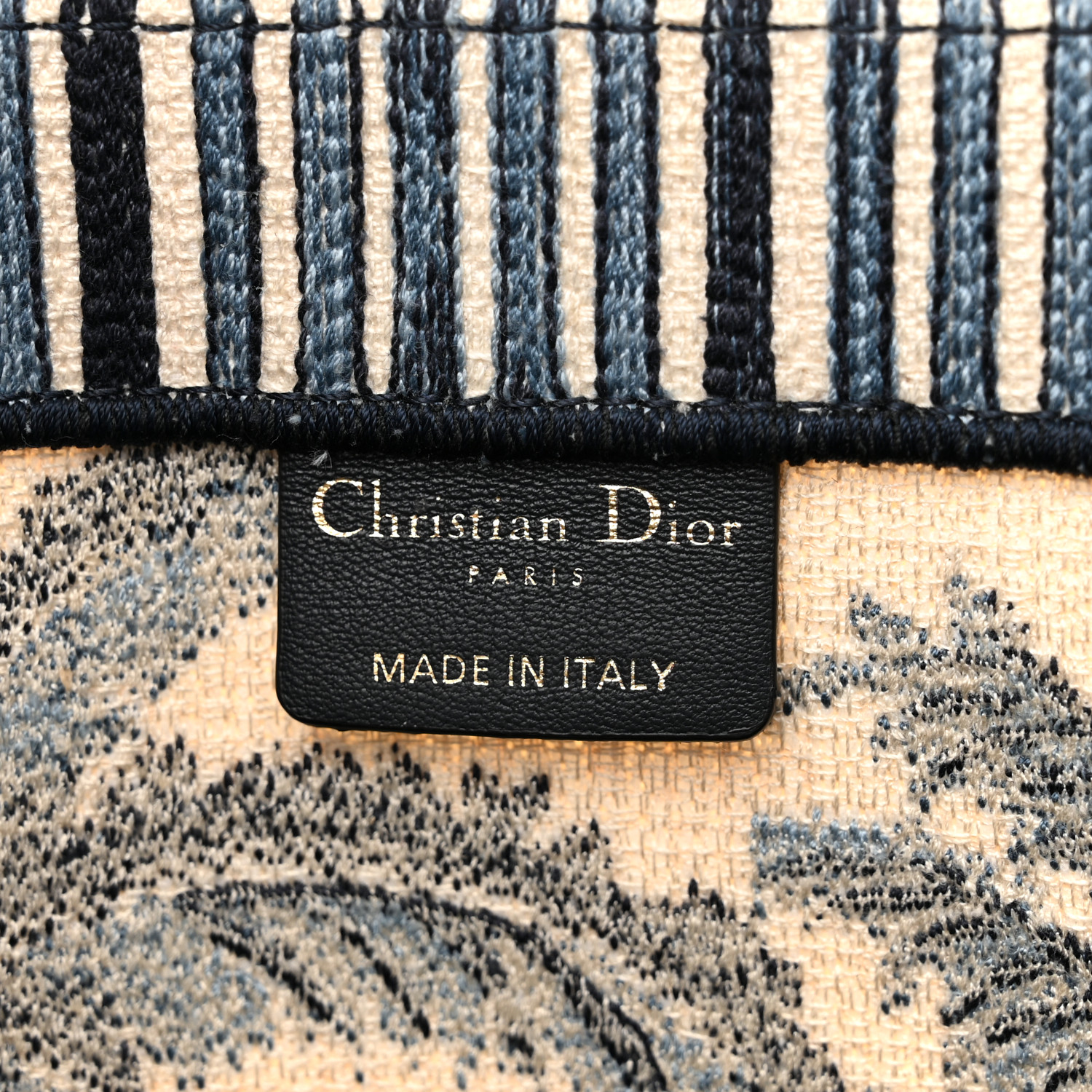 クリスチャンディオール Christian Dior CHRISTIAN DIOR Canvas Embroidered Large Palm Tree Toile De