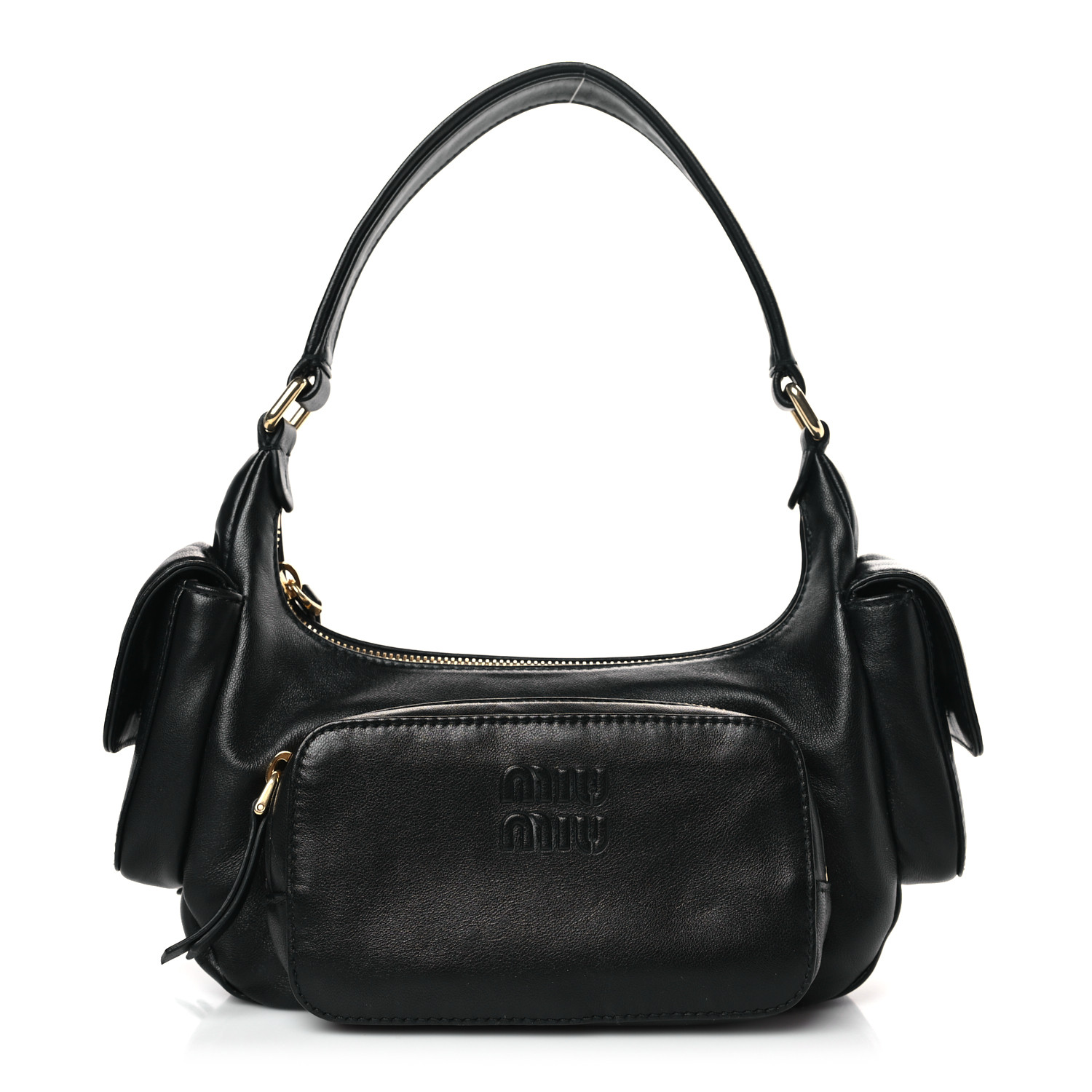 miumiu トートバッグ　BLACK おまけ付きMARCBYJACOBS ミュウミュウ MIUMIU miumiu ミュウミュウ ブラック 黒 スタッズ