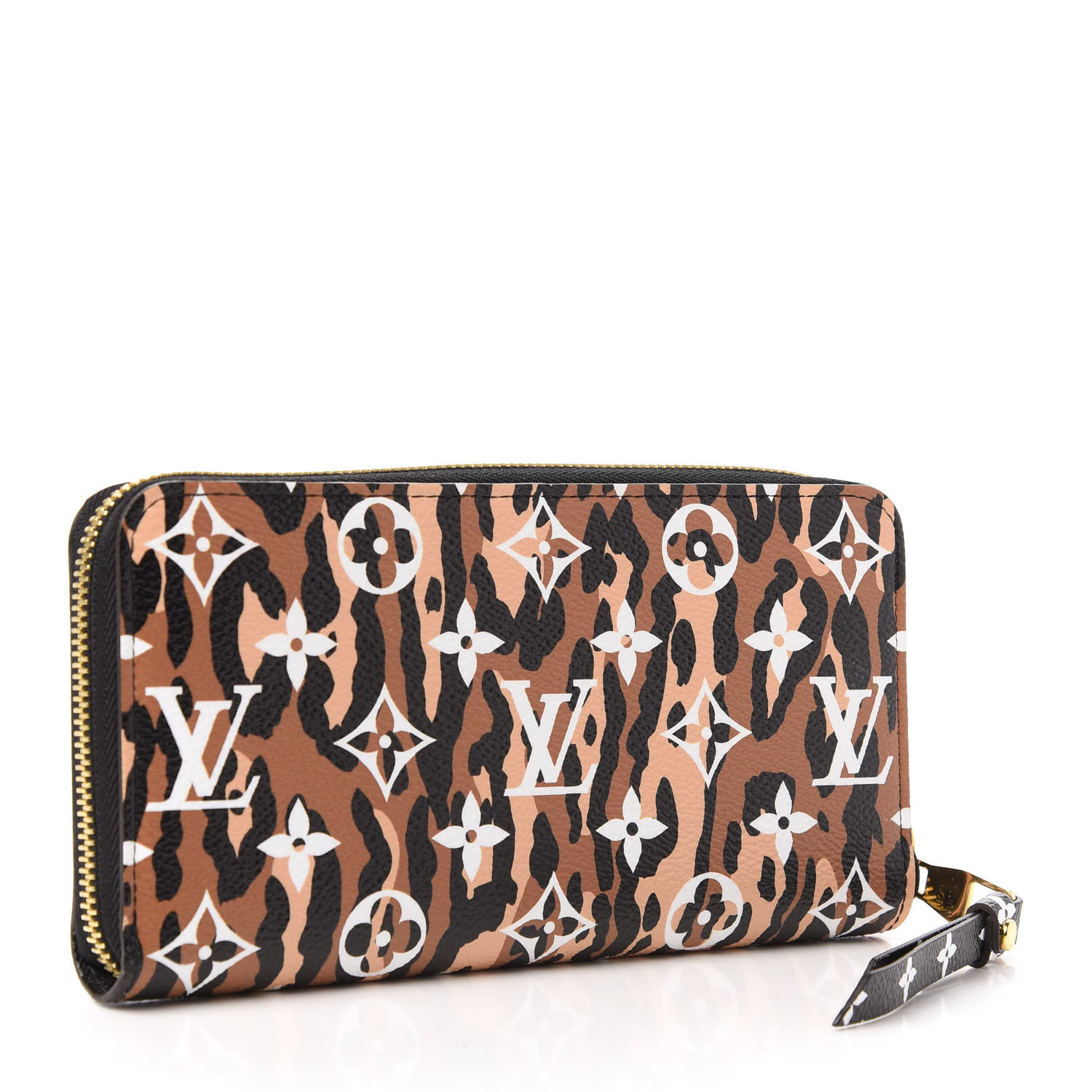 希少【Louis Vuitton】Zippy Wallet 財布 Monogram Giant Jungle Louis Vuitton Zippy Wallet Monogram Giant Jungle Black