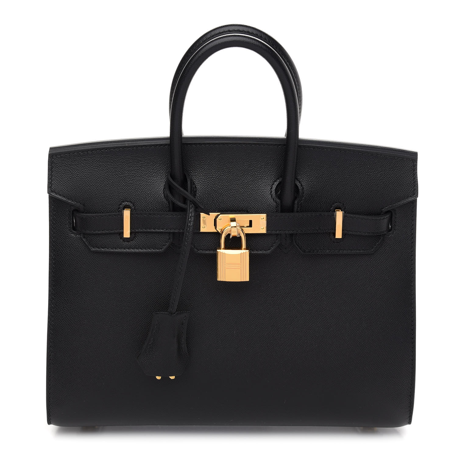 HERMÈS SELLIER 黒 トートバッグ HERMES Madame Calfskin Birkin Sellier 25 Black 940078