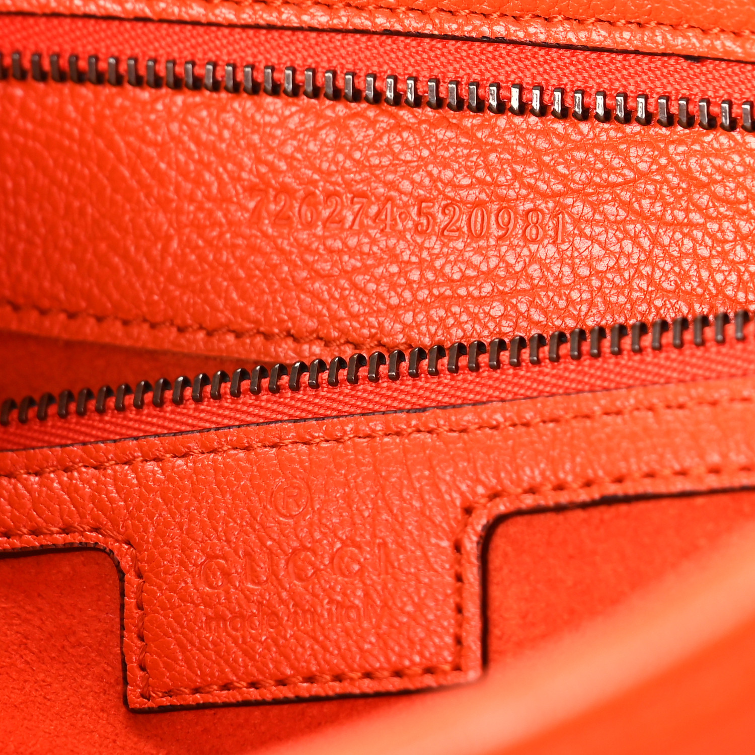 【GUCCI 】GG Aphrodite Soft Goat Shoulder Bag DEEP ORANGE GUCCI Goatskin Small Aphrodite Shoulder Bag Deep Orange