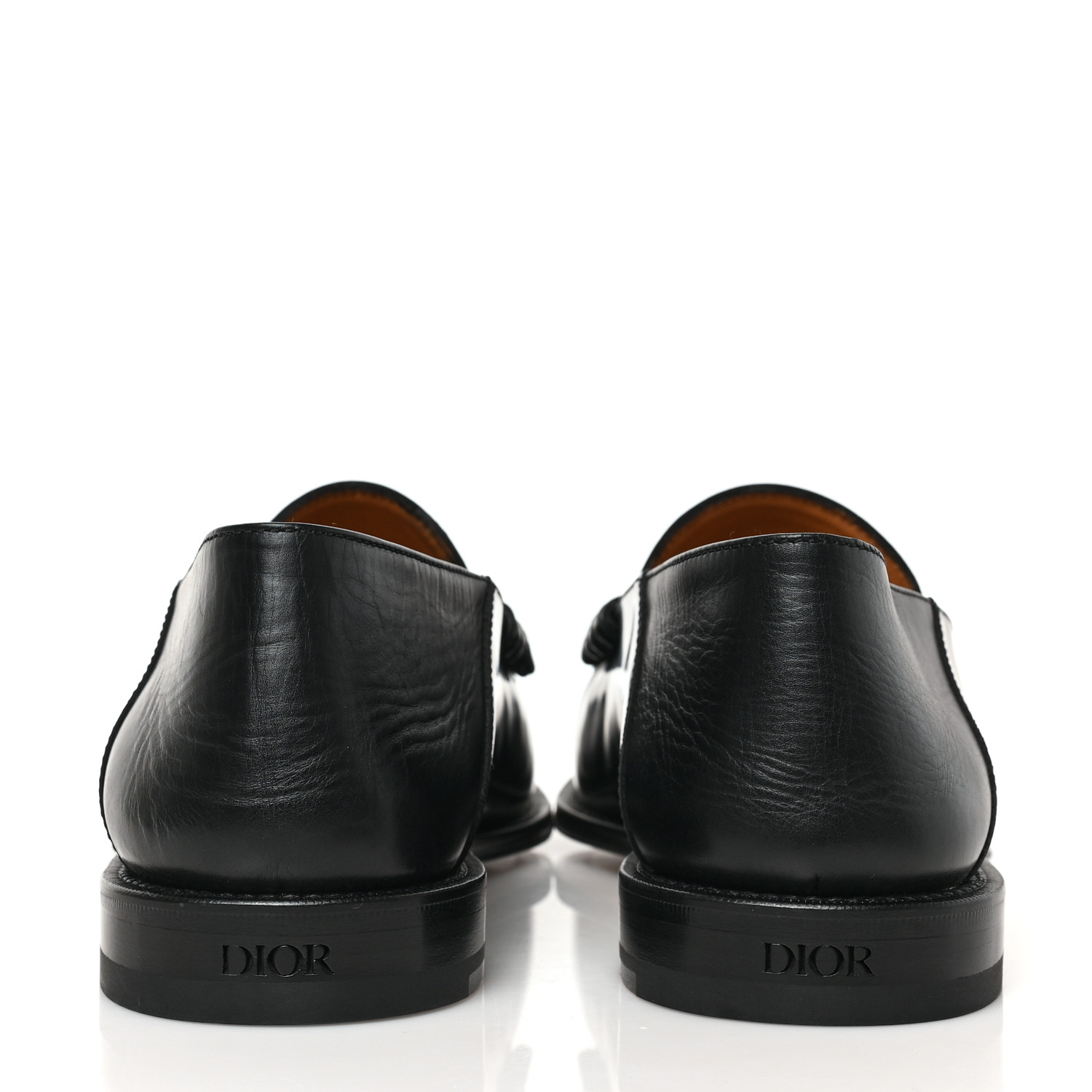 CHRISTIAN DIOR Smooth Calfskin Oblique Blake Loafers 40
