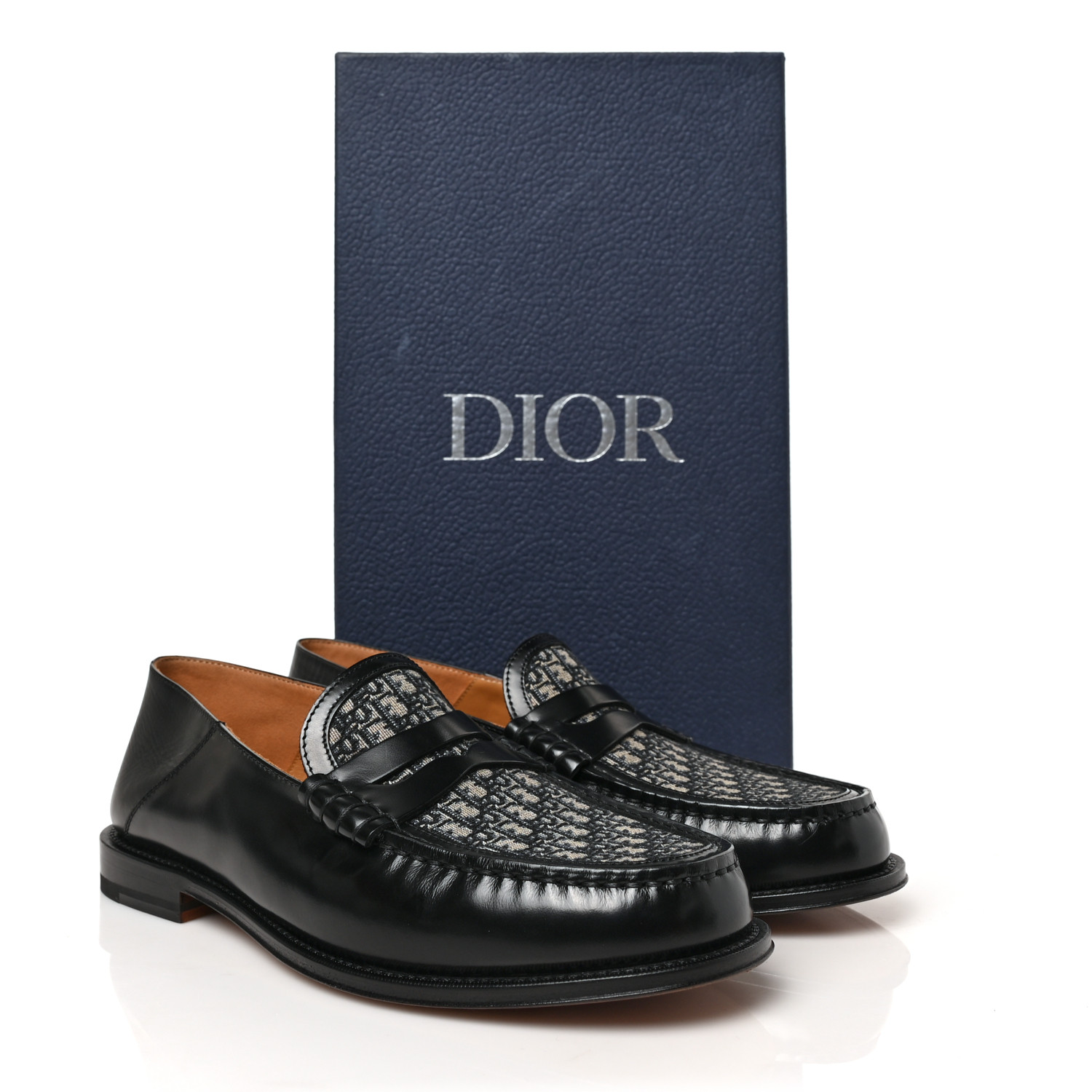 Dior Carl Loafer Smooth Calfskin 40 ブラック CHRISTIAN DIOR Smooth Calfskin Oblique Blake Loafers 40
