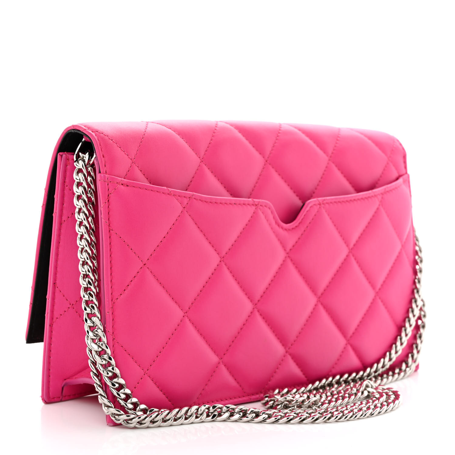 ALEXANDER MCQUEEN Calfskin Quilted Graffiti Skull Medium