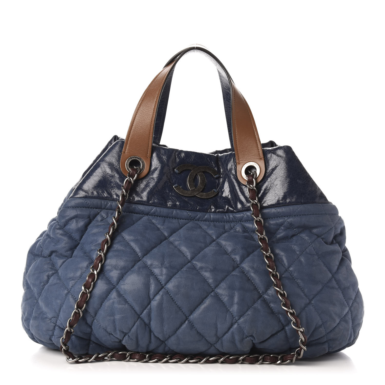 【CHANEL】シャネル イン ザ ミックストート★ in the mix tote CHANEL Iridescent Calfskin Quilted Large In The Mix Tote