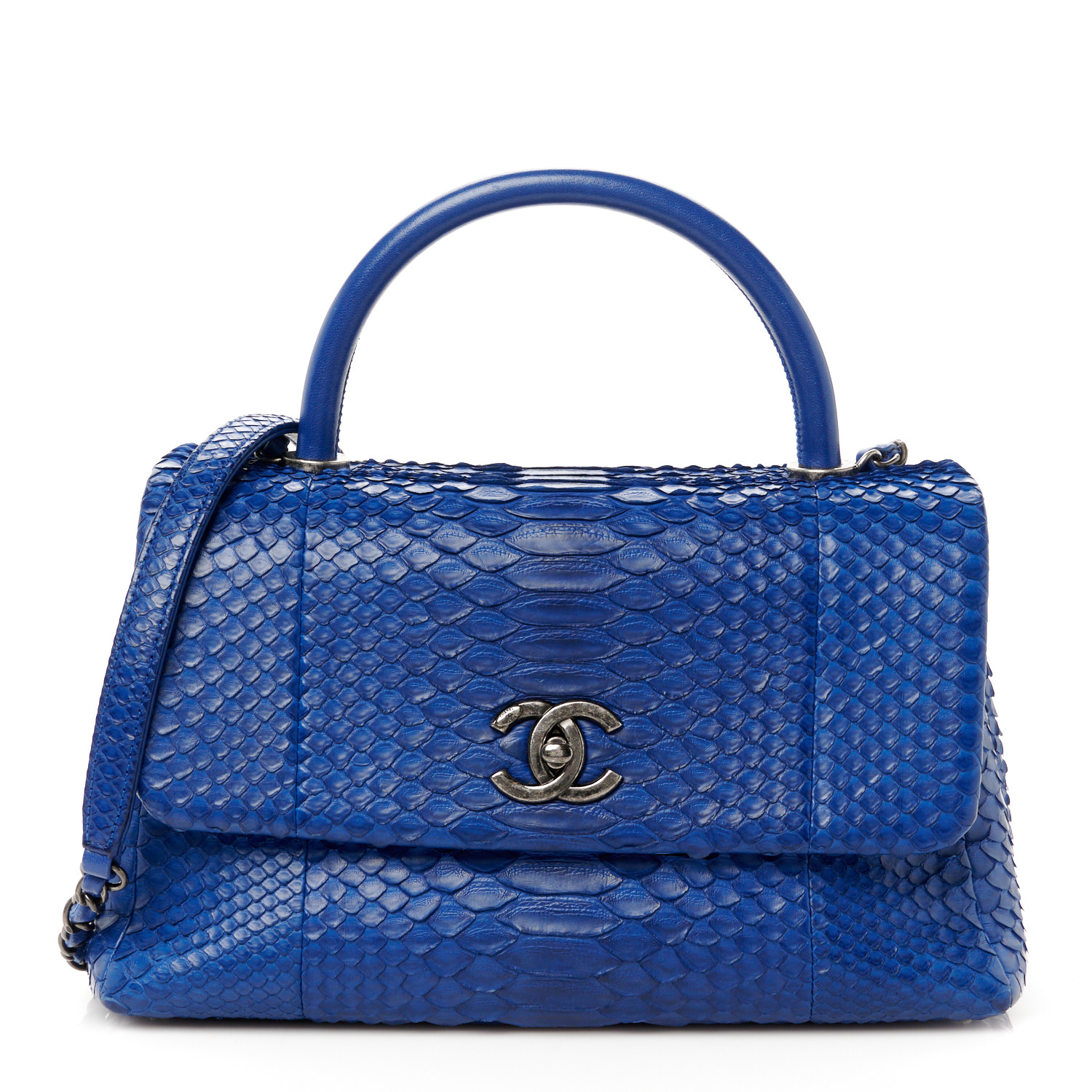 【ヴィンテージ】Rank:S☆Chanel Blue Small Coco Series29 Bag b6447982ad8c710adb4305bf535e26