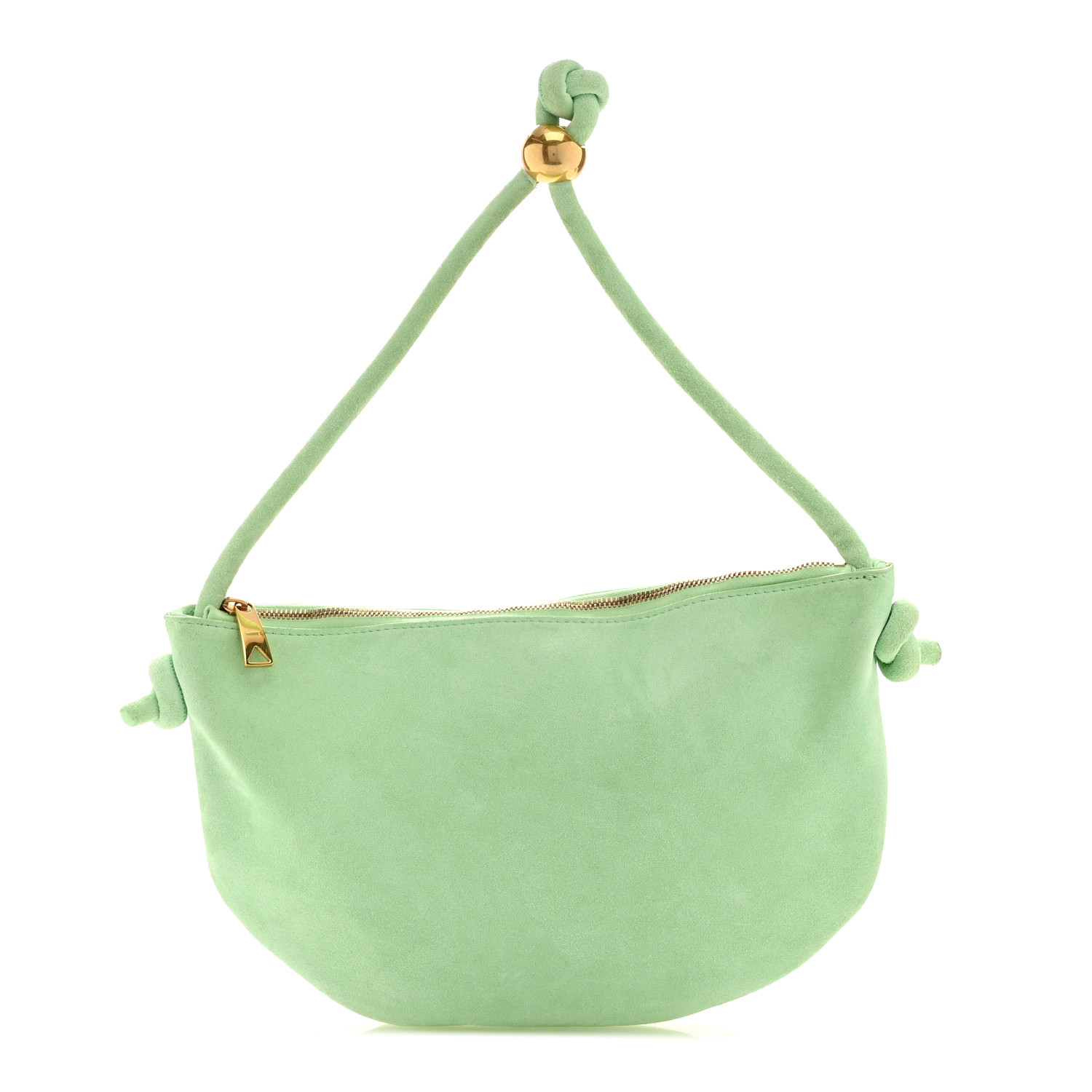 BOTTEGA VENETA TEAL WASHED ショルダーバッグ BOTTEGA VENETA Suede Mini Loop Shoulder Bag Teal Washed