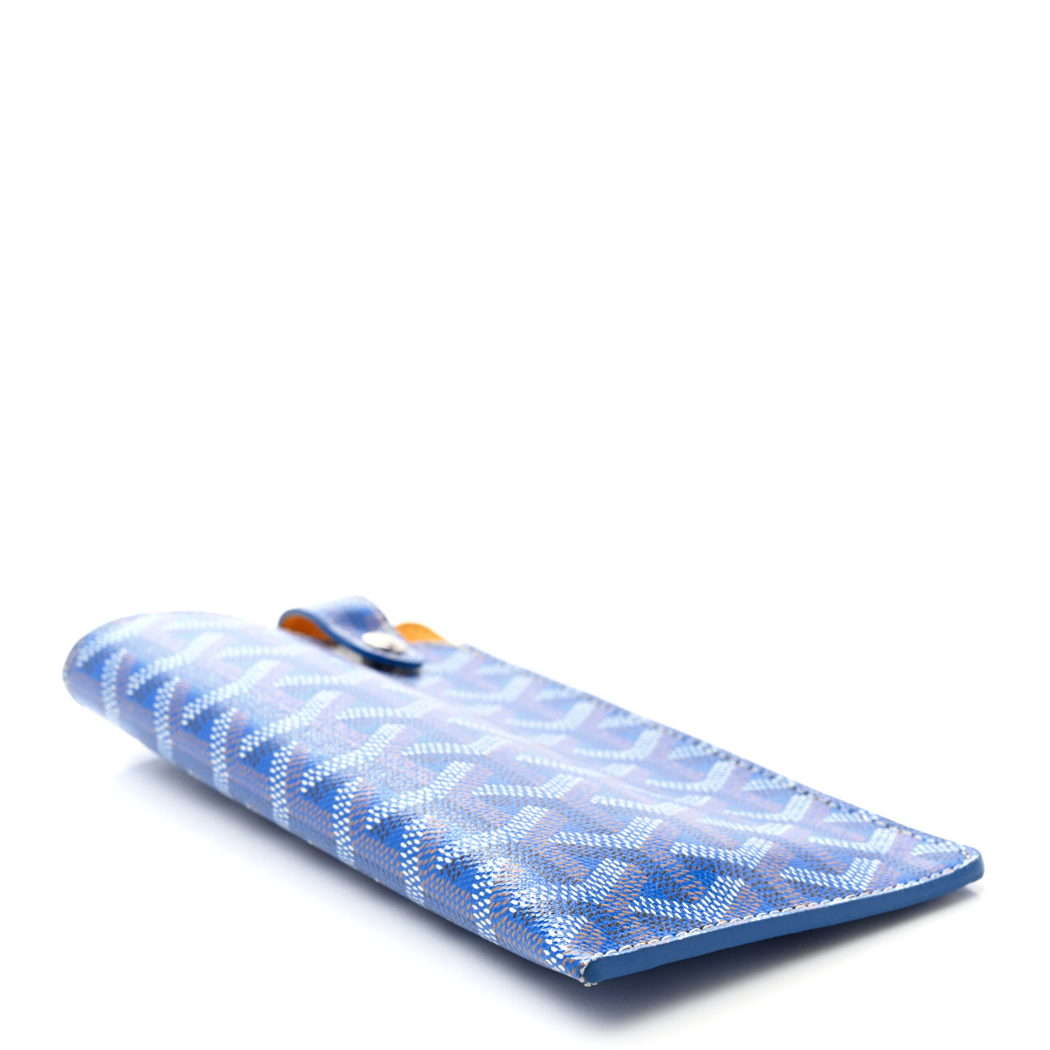 GOYARD Goyardine Montmartre Glasses Case GM Sky Blue 1405462