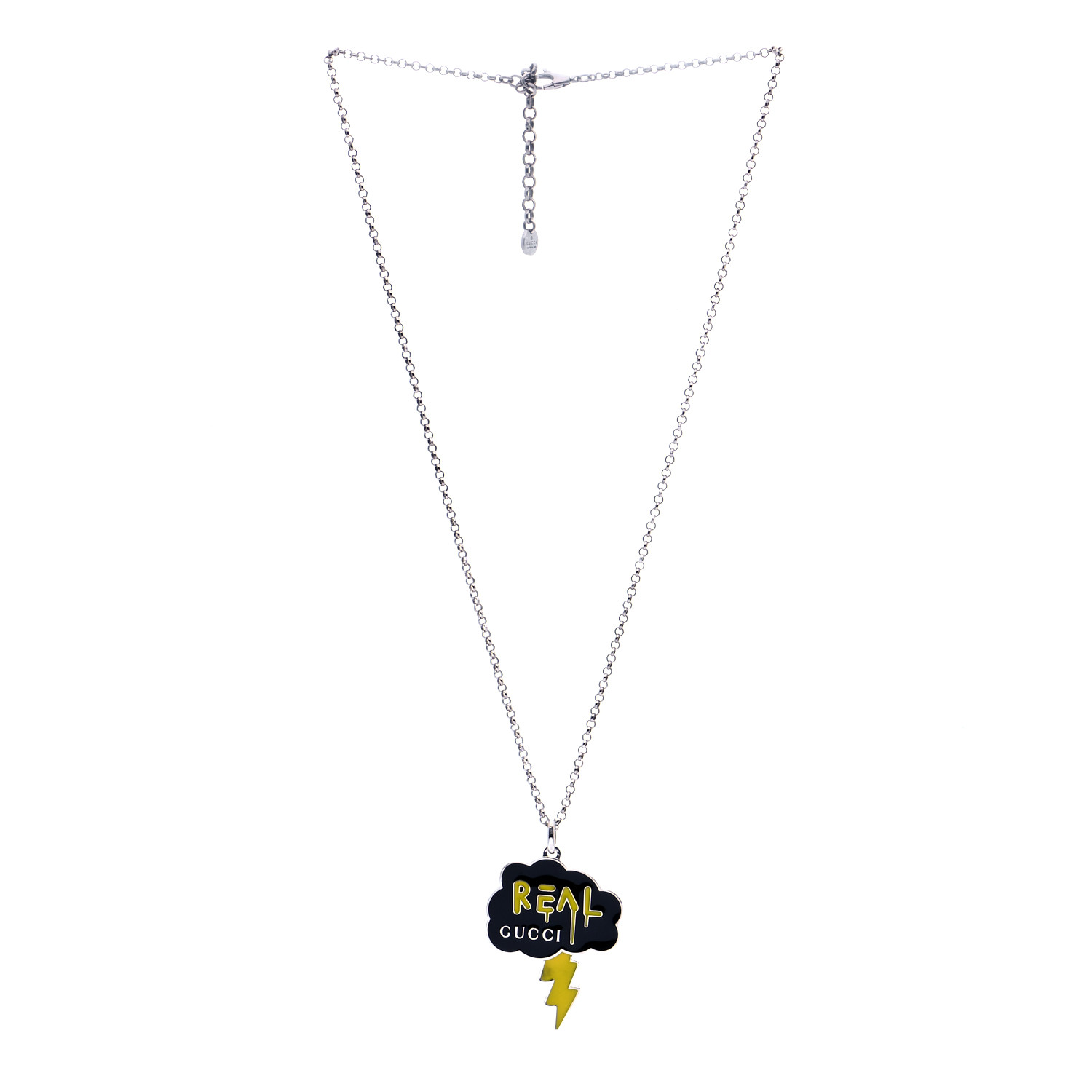 なっさんʕ•ᴥ•ʔ GUCCI Sterling Silver Ghost Cloud Pendant Necklace 791955