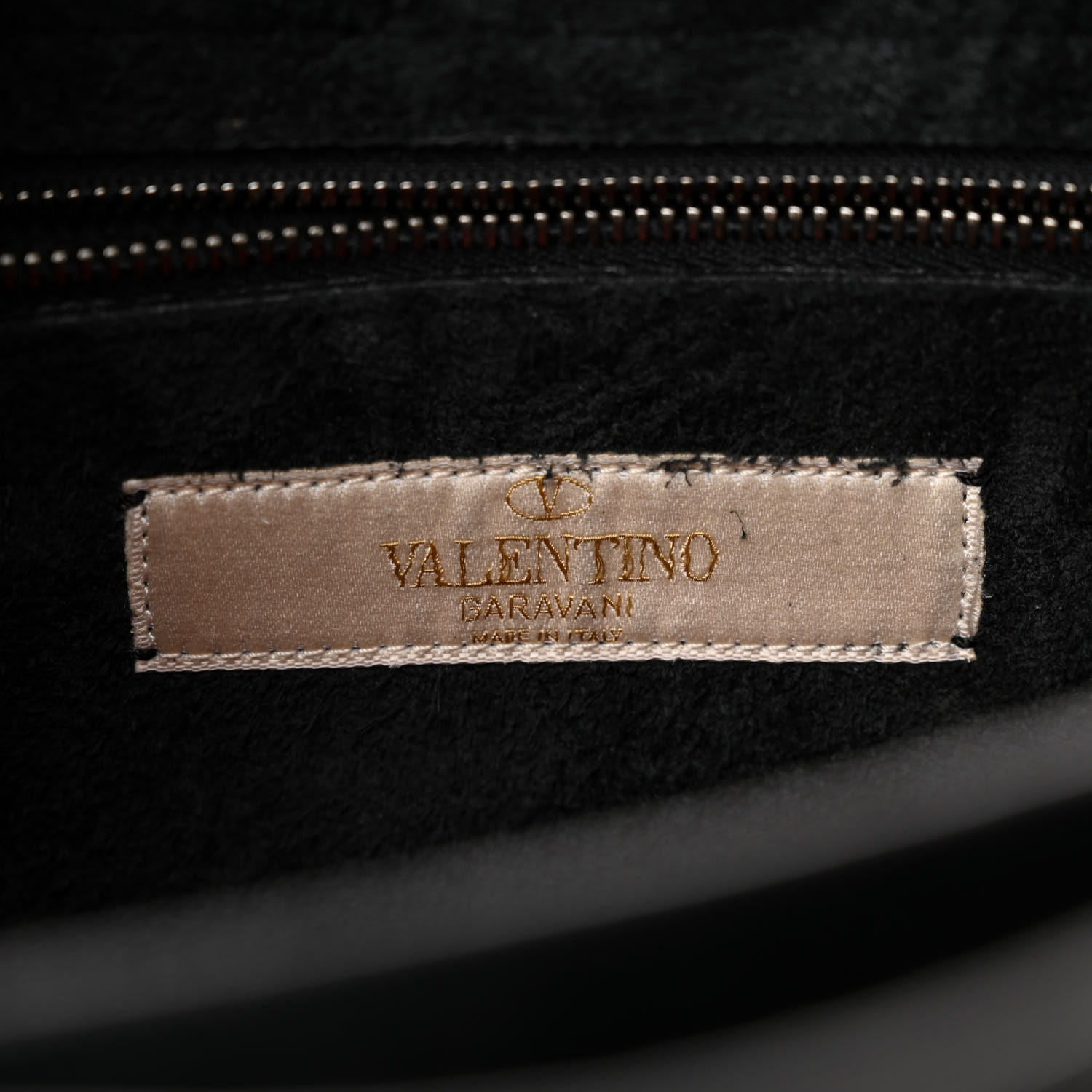 VALENTINO GARAVANI Pebbled Calfskin Turquoise Medium Guitar