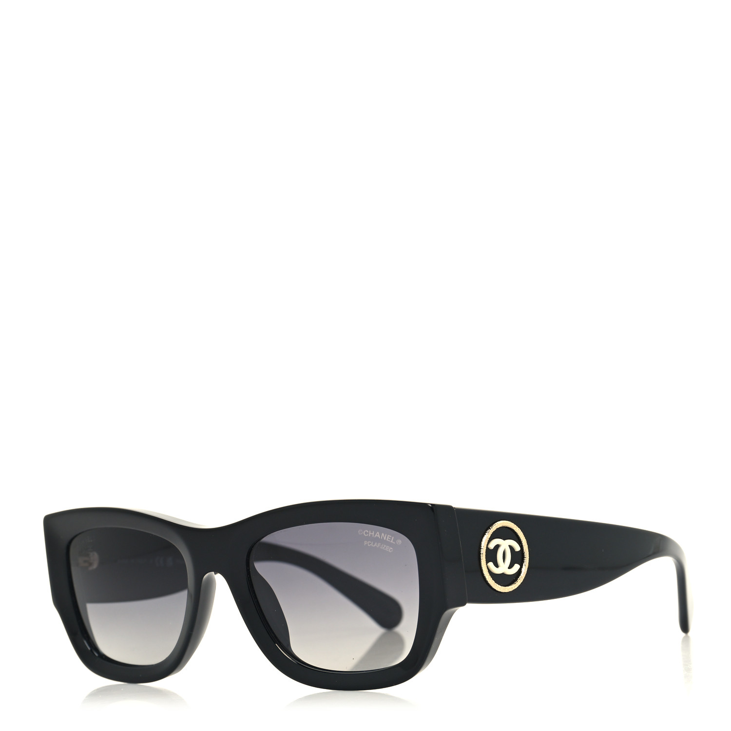 CHANEL サングラス 5507-A シャネル BLACK CHANEL Acetate Rectangle Sunglasses 5507-A Black 1448935